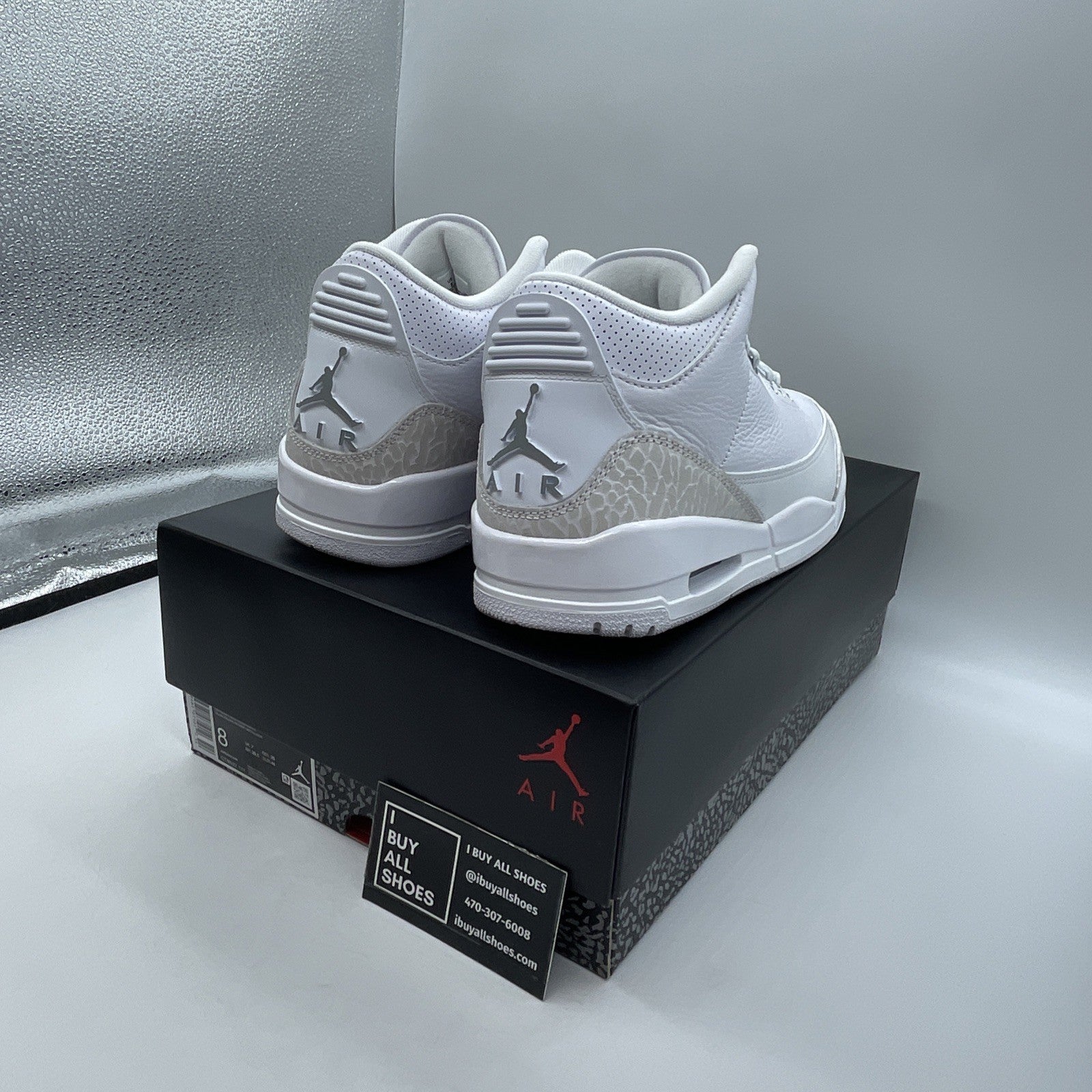 Size 8 - Air Jordan 3 Retro 2025 Pure Money Suede Leather (CT8532-111)
