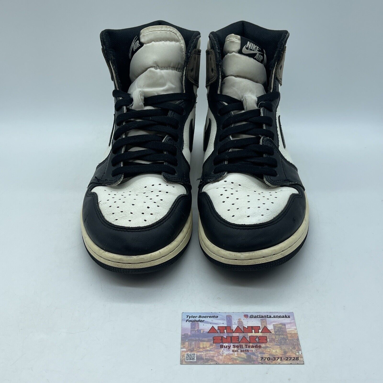 Size 11 - Jordan 1 Retro OG High Dark Mocha White Black Leather (555088-105)