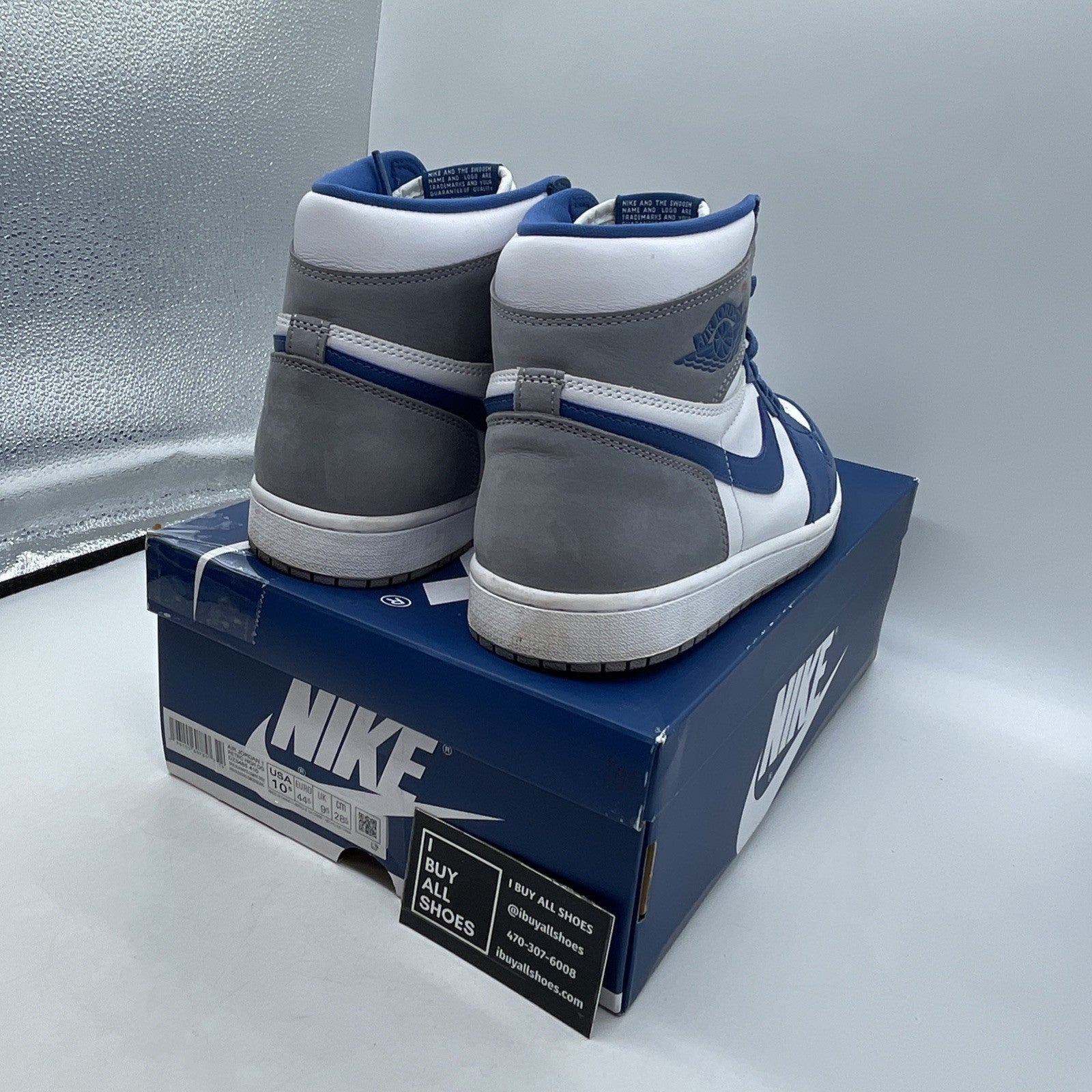Size 10.5 - Air Jordan 1 Retro OG High True Blue (DZ5485-410)
