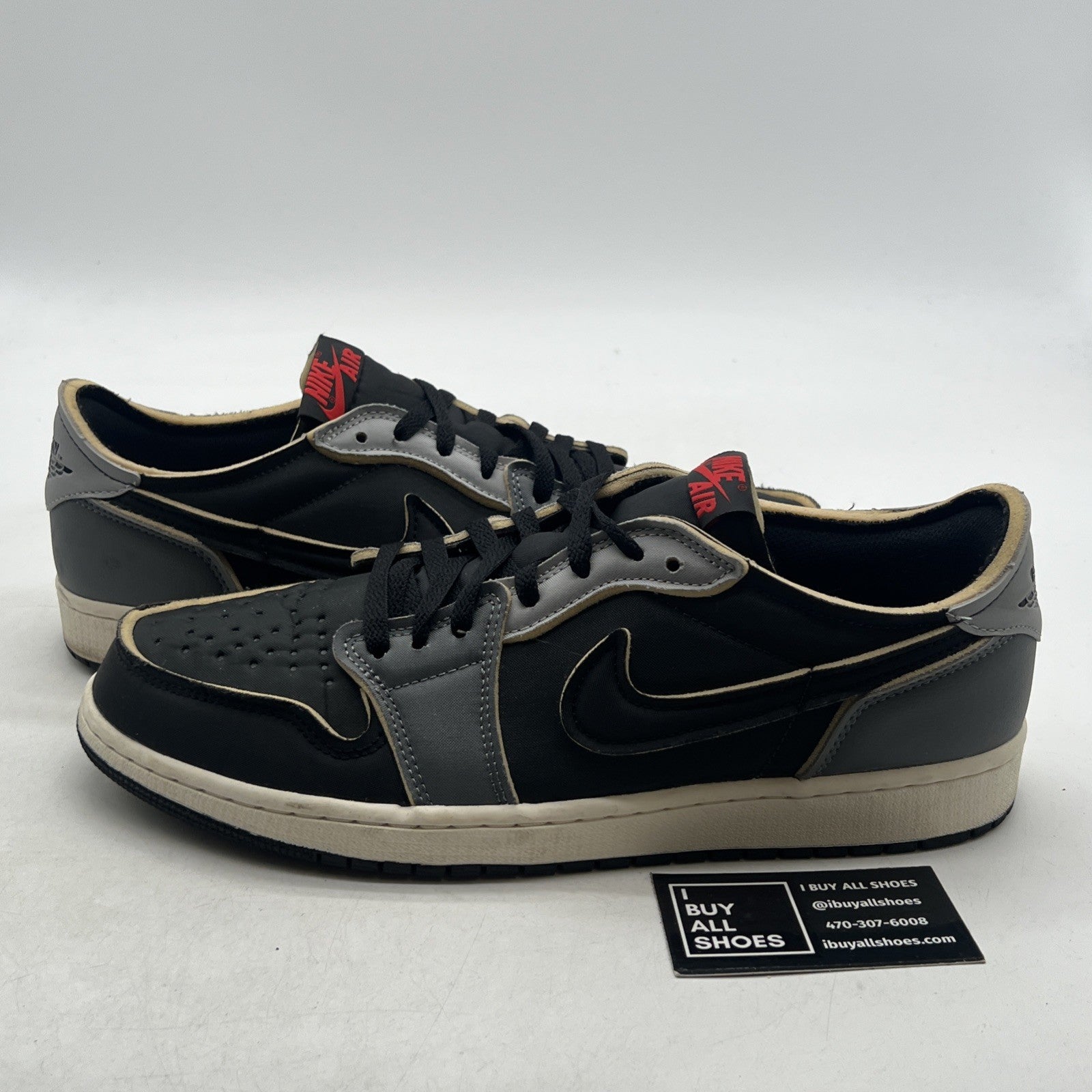 Size 13 - Air Jordan 1 Retro Low OG EX Dark Smoke Gray 2022 (DV0982-006)