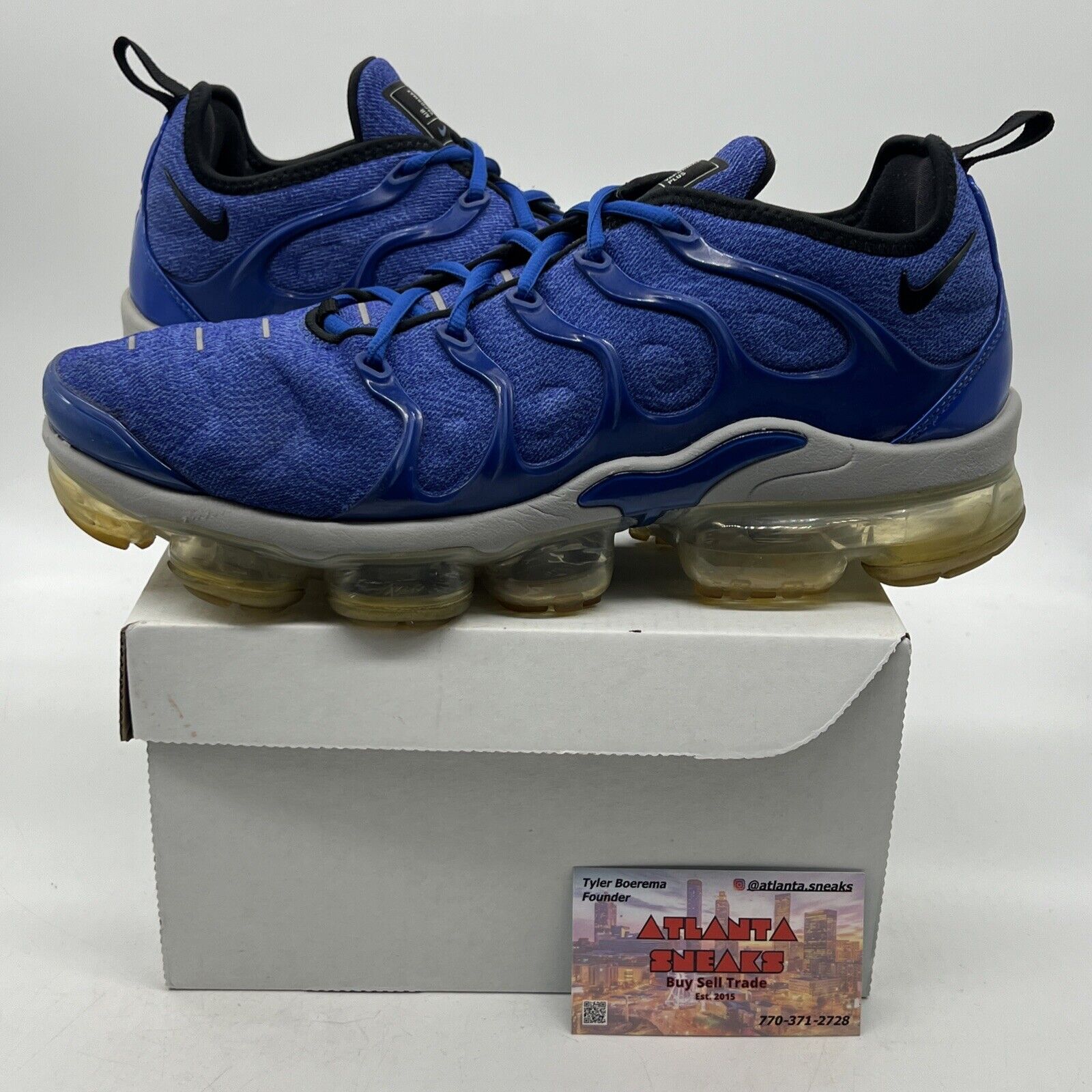 Size 10.5 - Nike Air Vapormax Plus Game Royal (924453-404)