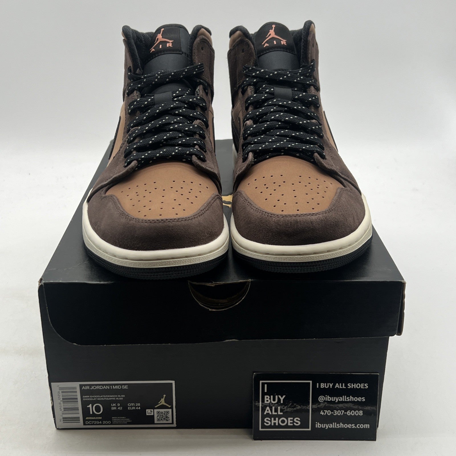 Size 10 - Air Jordan 1 Mid SE - Dark Chocolate (DC7294-200)
