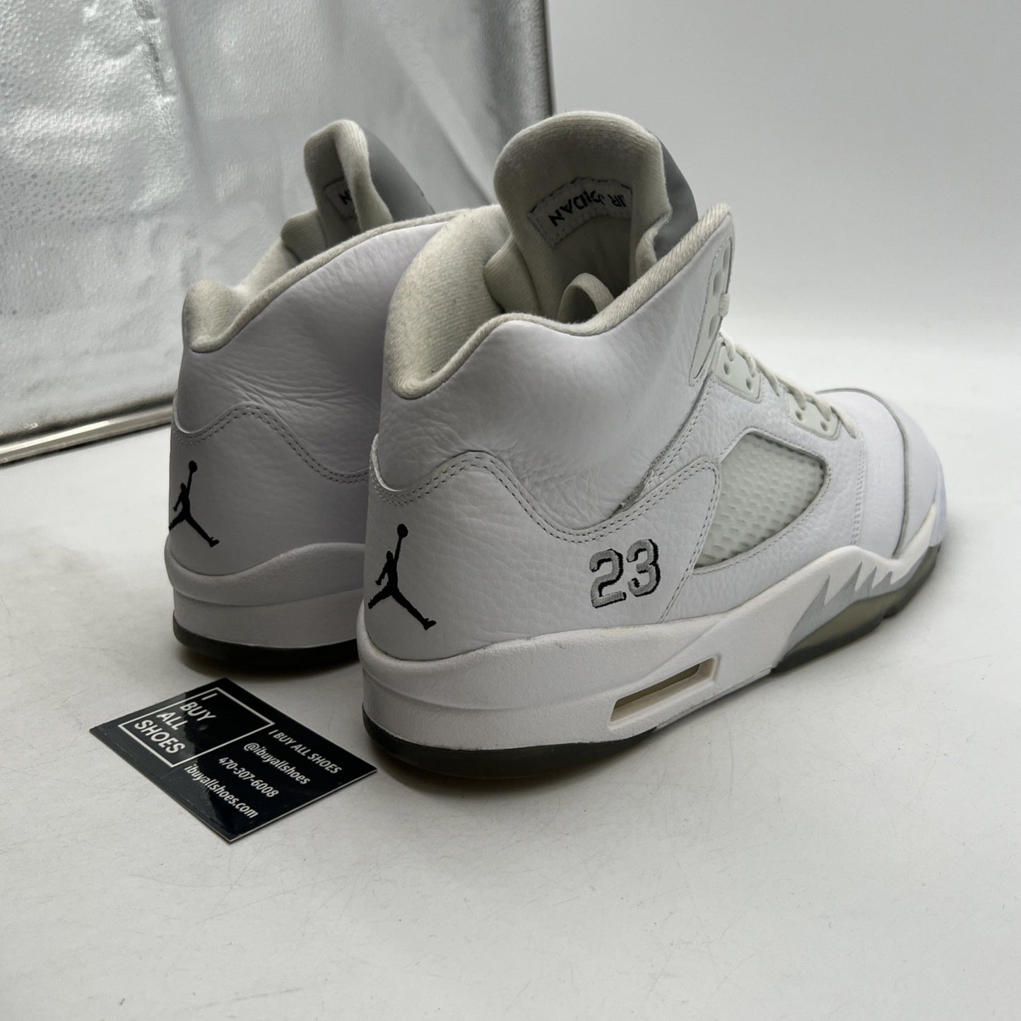 Size 11 - Air Jordan 5 Retro 2015 White Metallic (136027-130)