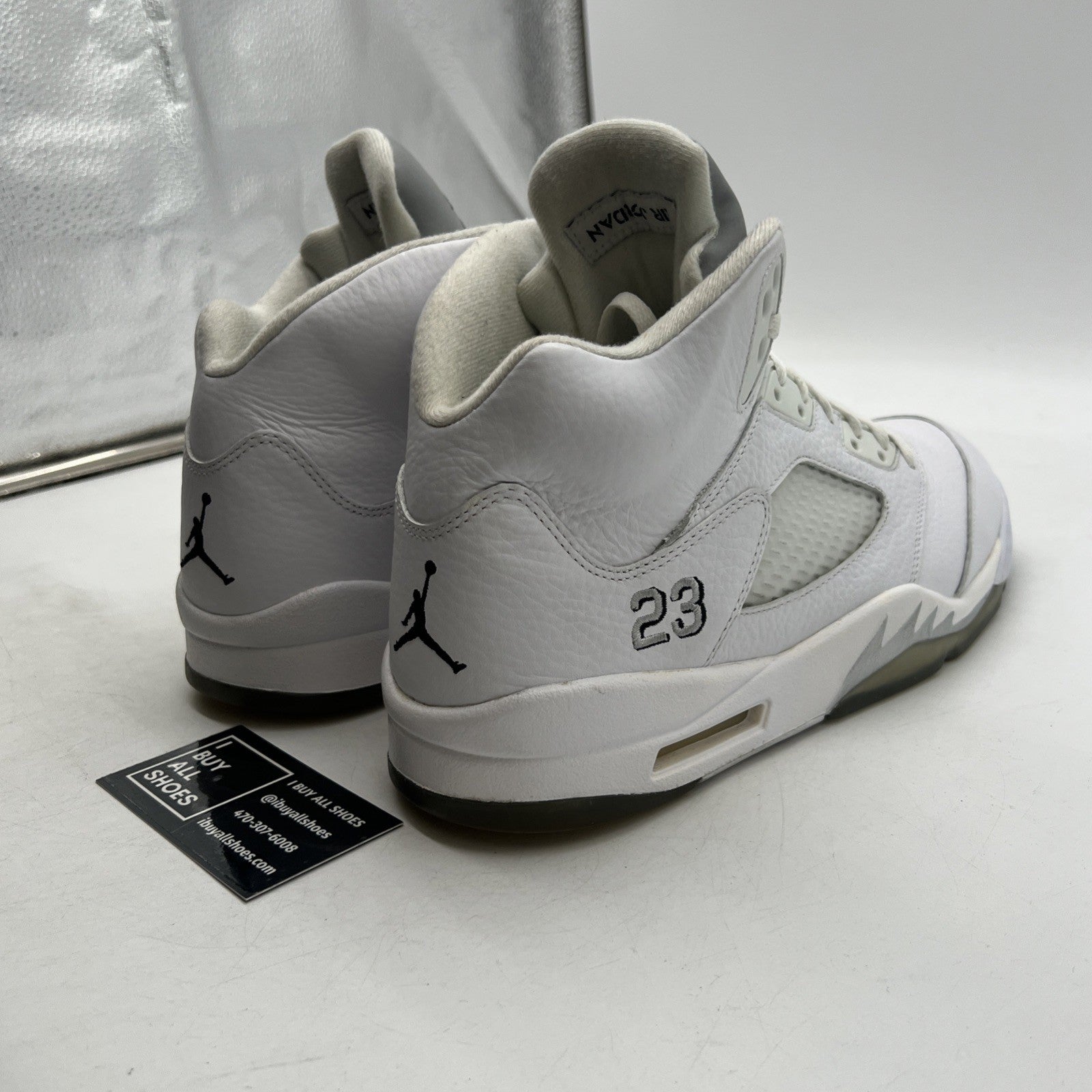 Size 11 - Air Jordan 5 Retro 2015 White Metallic (136027-130)