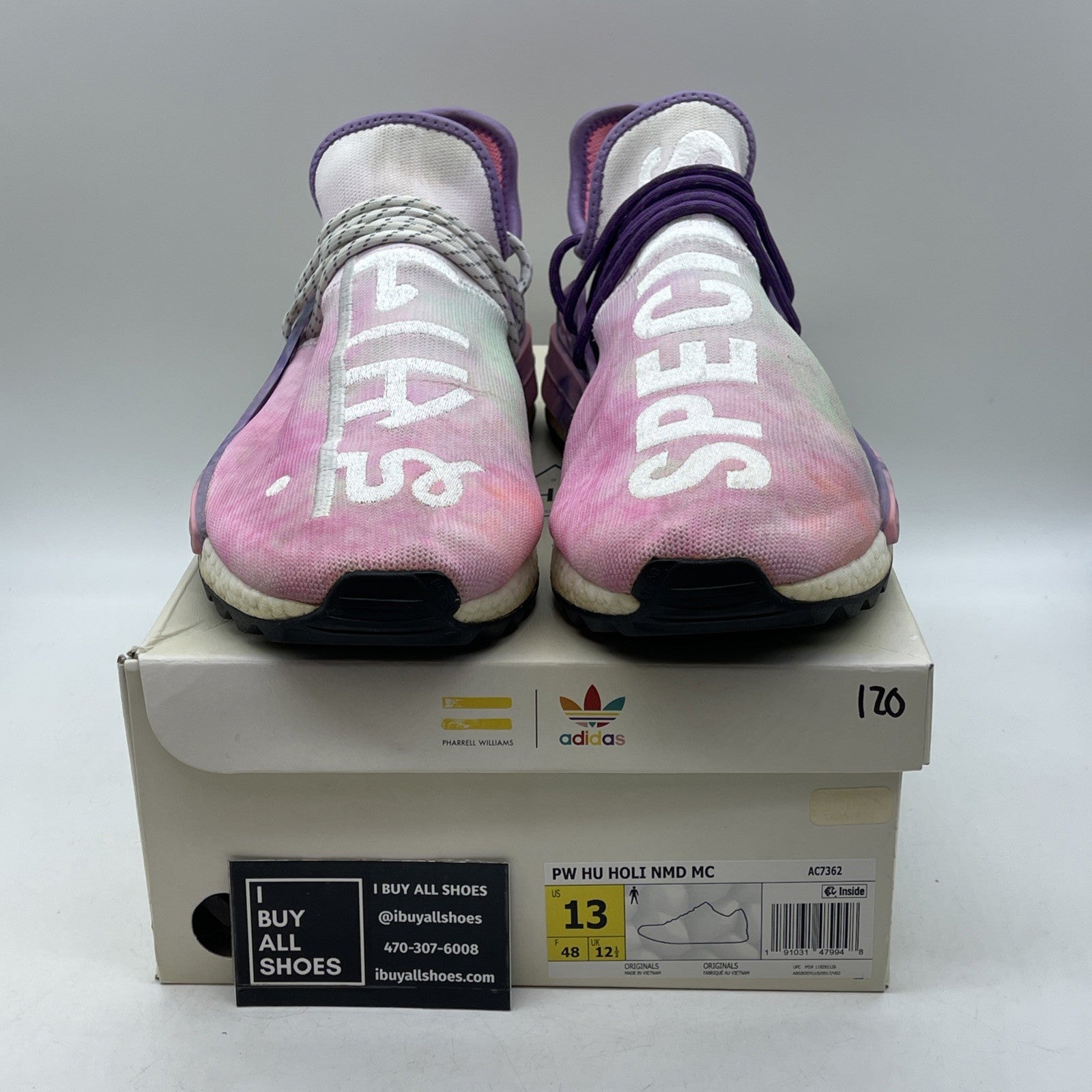 Size 13 - adidas Pharrell x NMD Human Race Trail Holi Festival (AC7362)