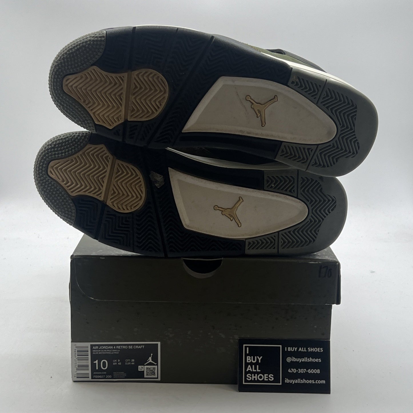 Size 10 - Air Jordan 4 SE Retro Low Craft - Olive (FB9927-200)