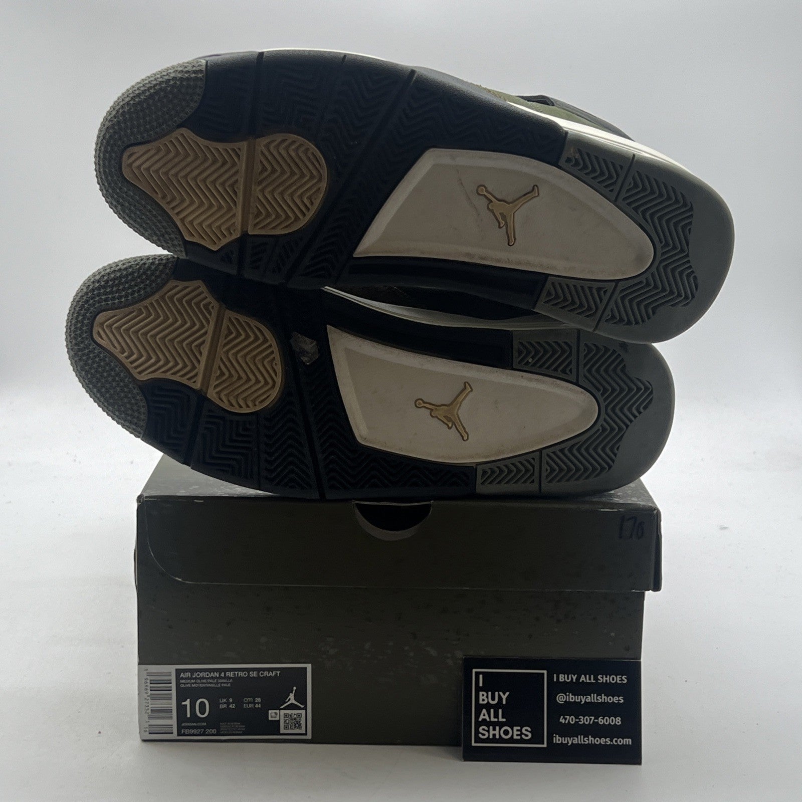 Size 10 - Air Jordan 4 SE Retro Low Craft - Olive (FB9927-200)