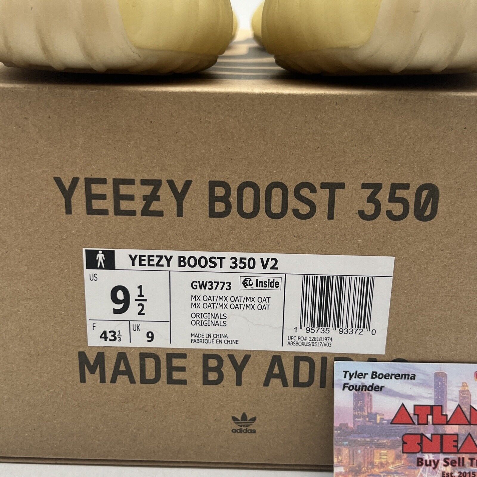 Size 9.5 - adidas Yeezy Boost 350 V2 Low MX Oat (GW3773)