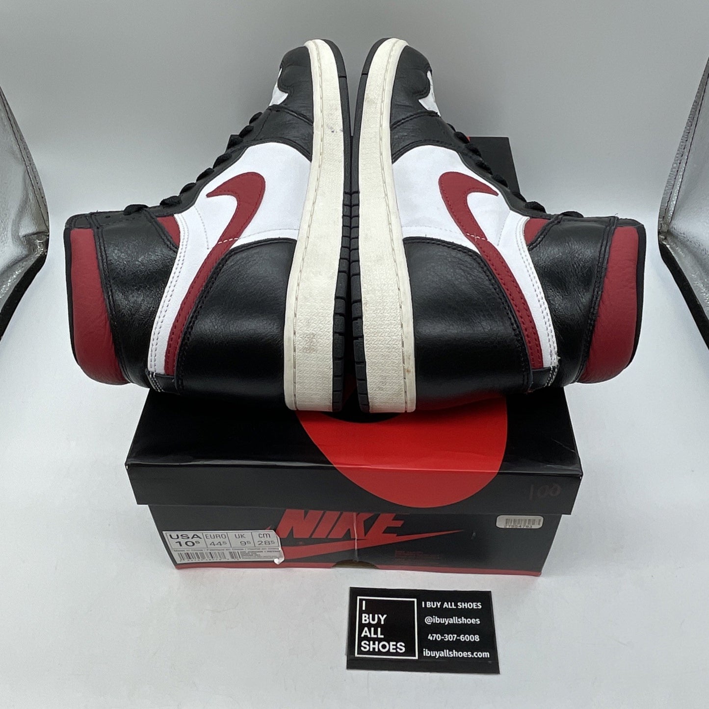 Size 10.5 - Jordan 1 Retro High OG Gym Red Black White Leather (555088-061)
