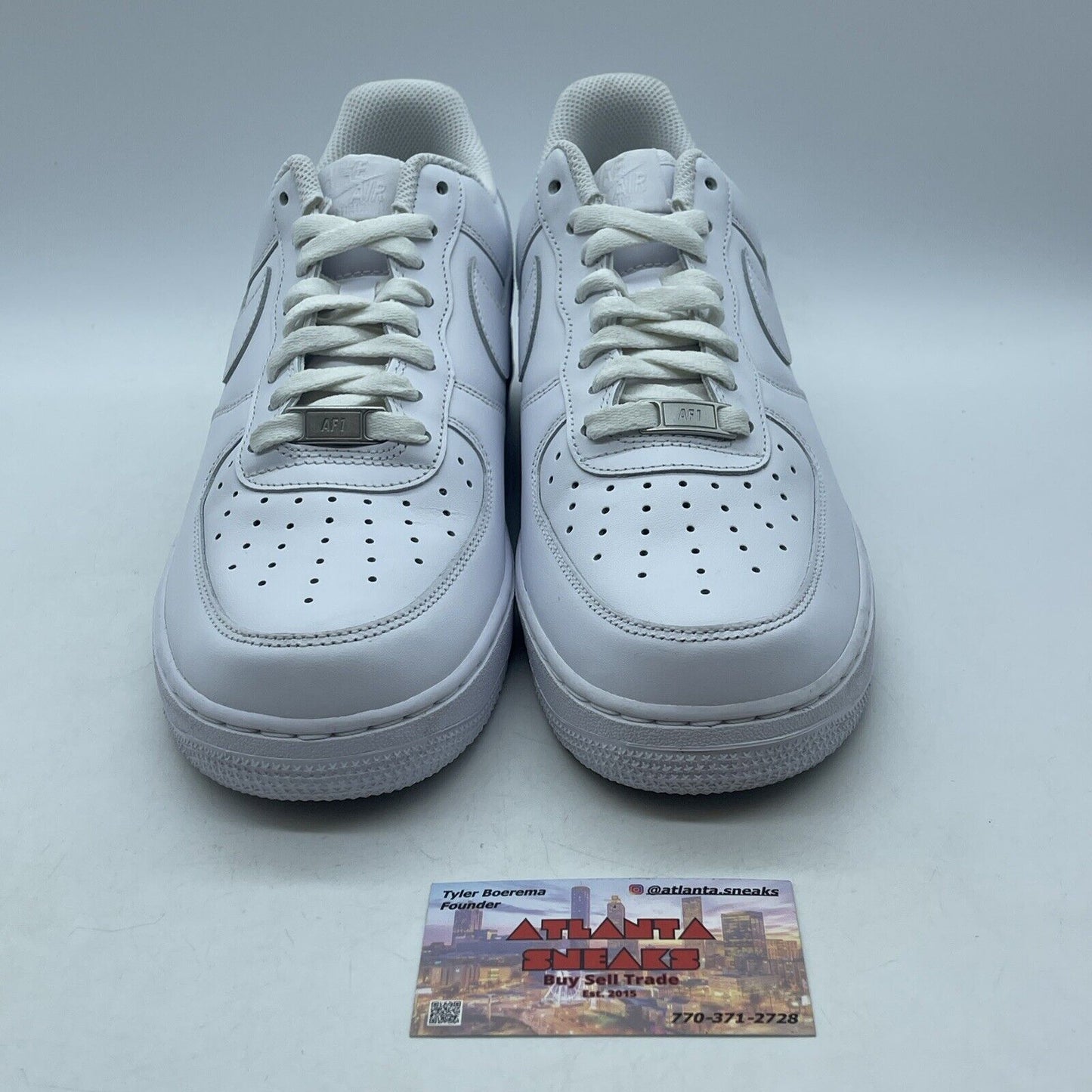 Size 9.5 - Nike Air Force 1 '07 Low Triple White Leather (CW2288-111)