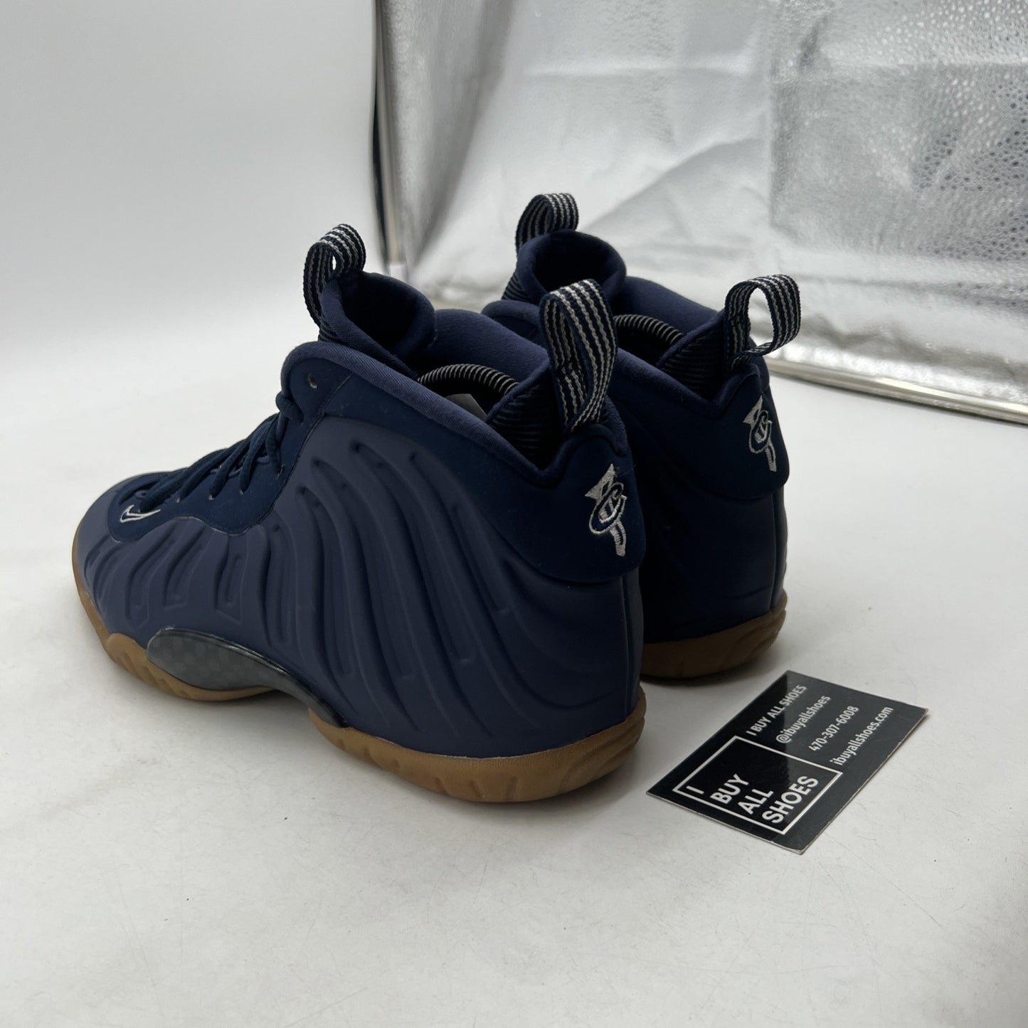 Size 6.5Y - Nike Little Posite One Mid Midnight Navy (644791-405)