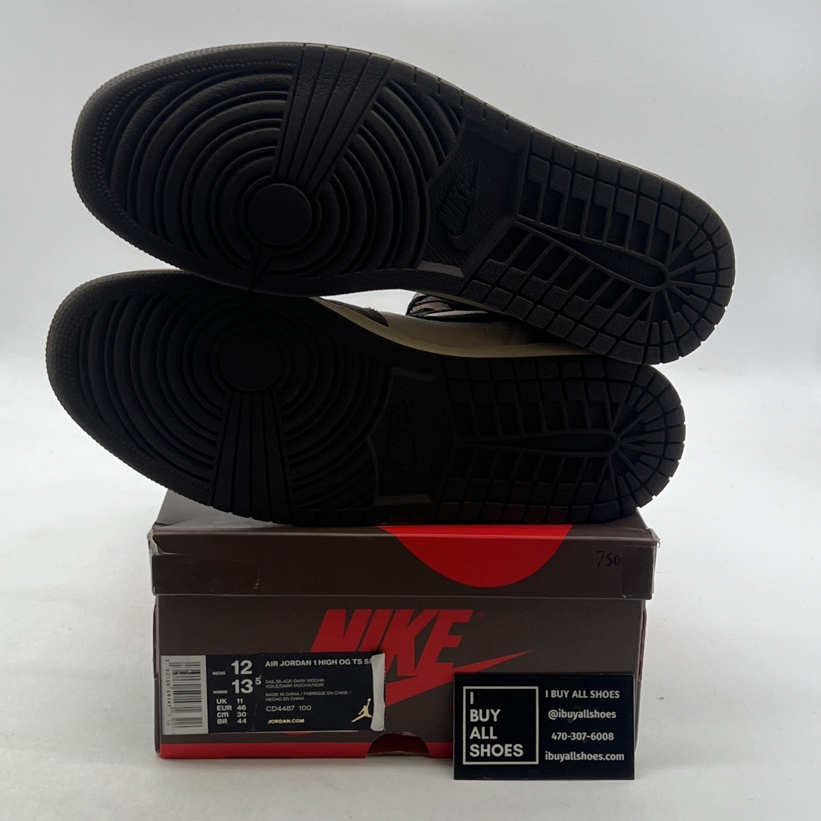 Size 12 - Air Jordan 1 Retro OG x Travis Scott High Mocha (CD4487-100)