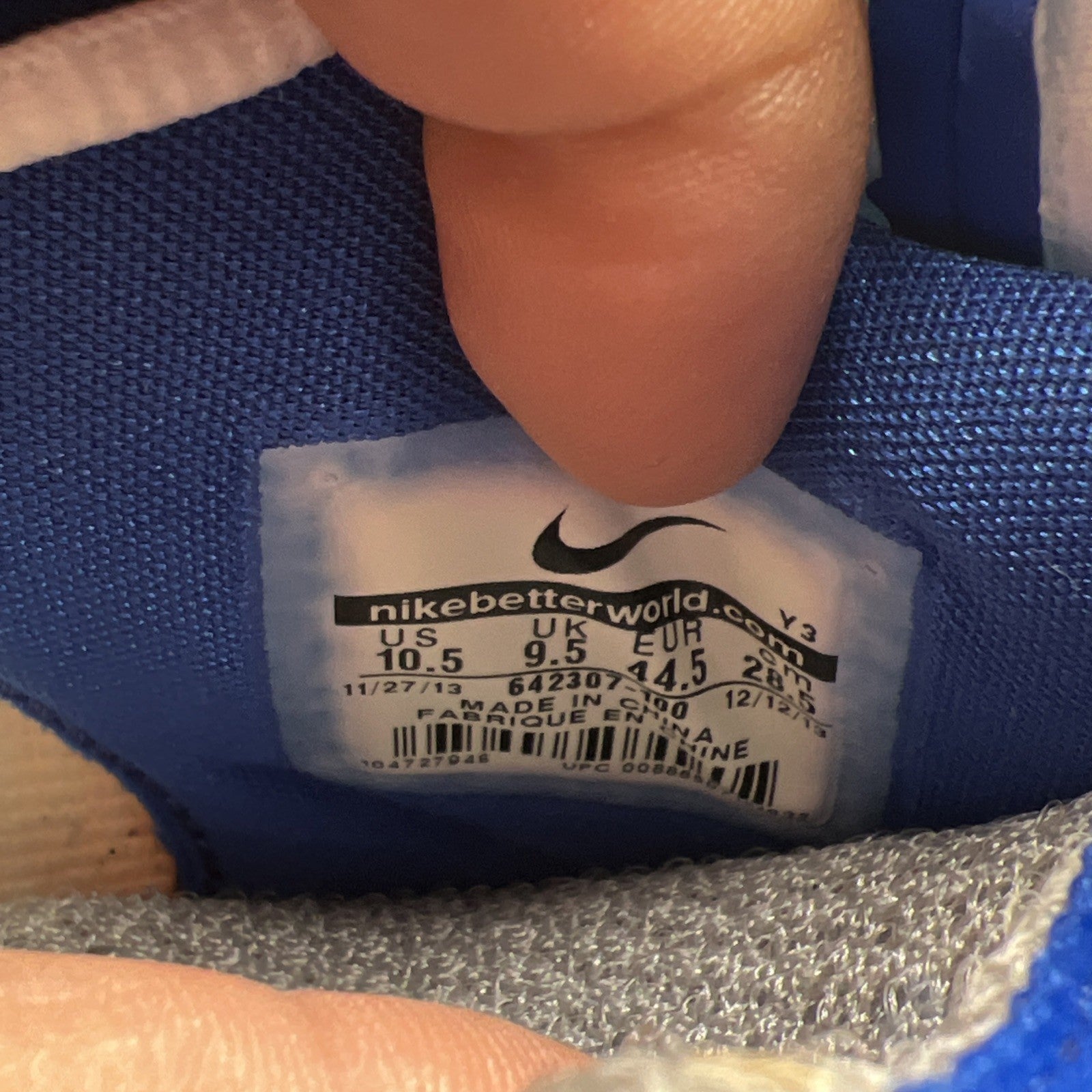 Size 10.5 - Nike Air Flightposite Knicks White Blue New York (642307-100)