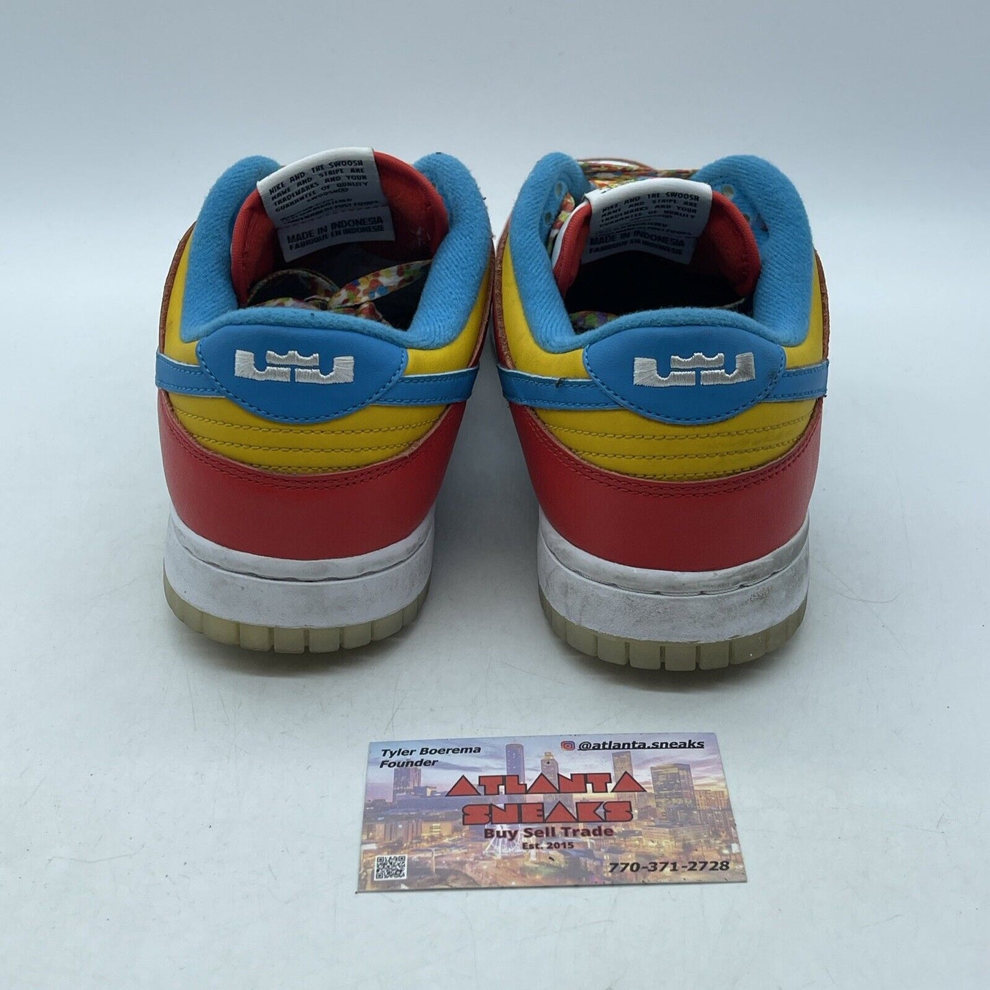 Size 8 - Nike Dunk Low x LeBron James x Fruity Pebbles Red Leather (DH8009-600)