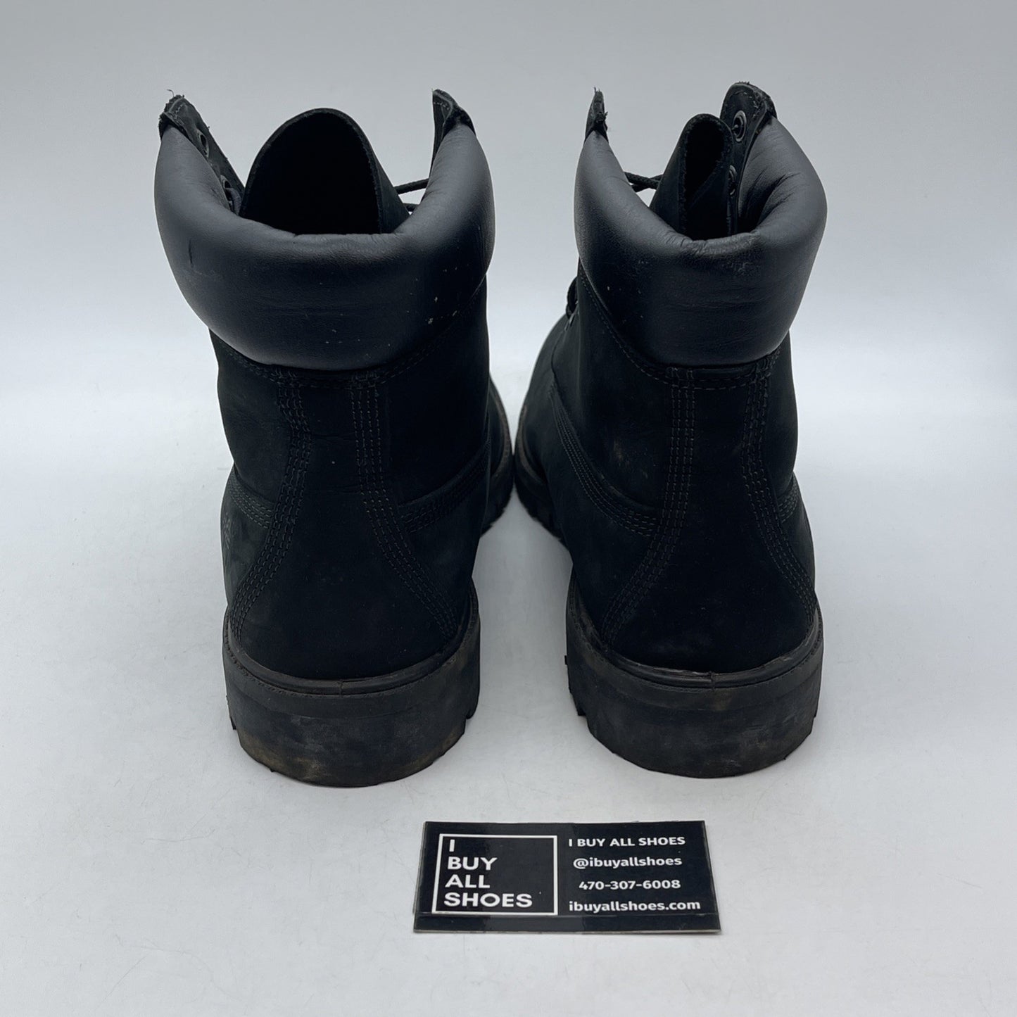 Size 10.5 - Timberland Classic 6 Inch Waterproof Boots Black Nubuck