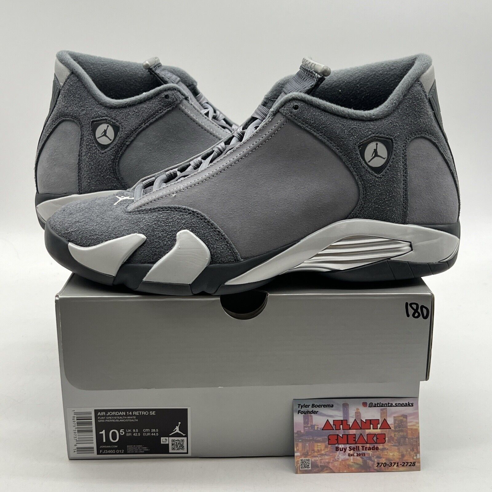 Size 10.5 - Jordan 14 Retro SE Flint Grey (FJ3460-012) Suede