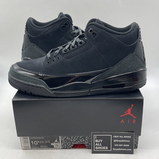 Size 10.5 - Air Jordan 3 Retro 2025 Black Cat (CT8532-001)