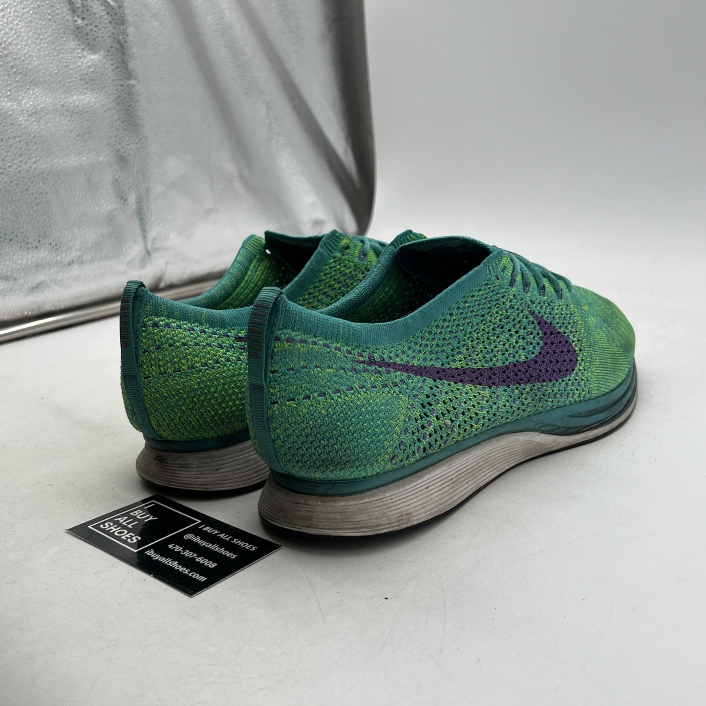 Size 14 - Nike Flyknit Racer Hulk (526628-306)