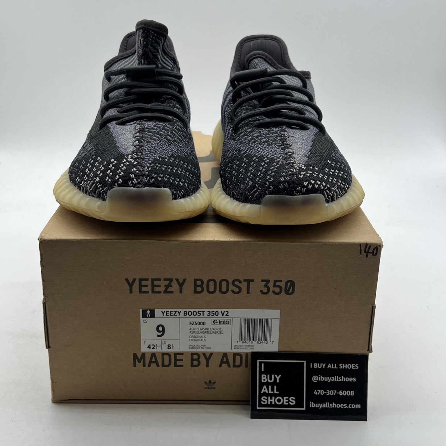 Size 9 - adidas Yeezy Boost 350 V2 Low Carbon (FZ5000)