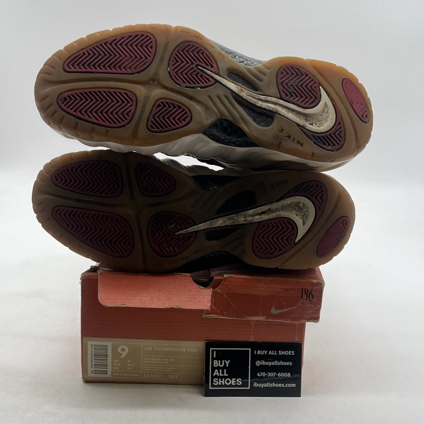 Size 9 - Nike Air Foamposite Pro 2002 Pearl (624041-101)