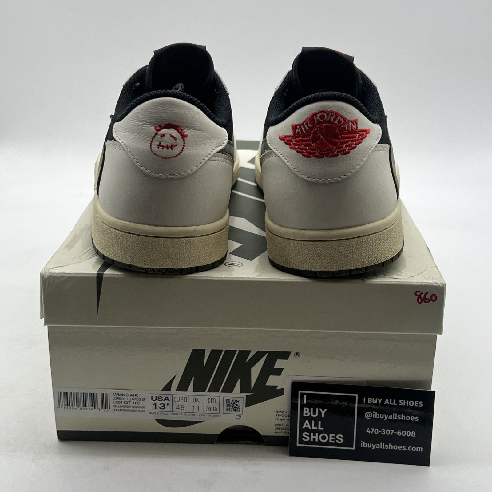 Size 13.5 - Air Jordan 1 Retro OG x Travis Scott Low Olive W (DZ4137-106)