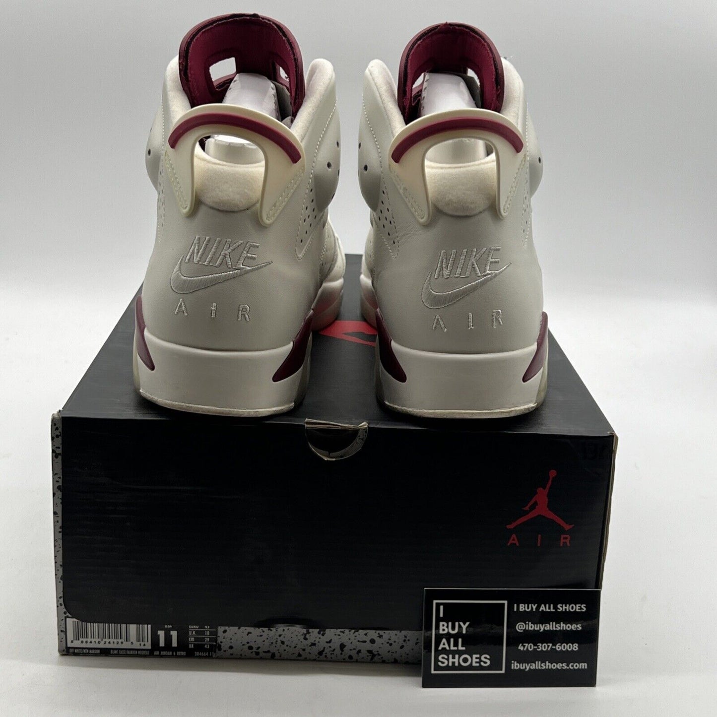 Size 11 - Air Jordan 6 Retro 2015 Maroon (384664-116)