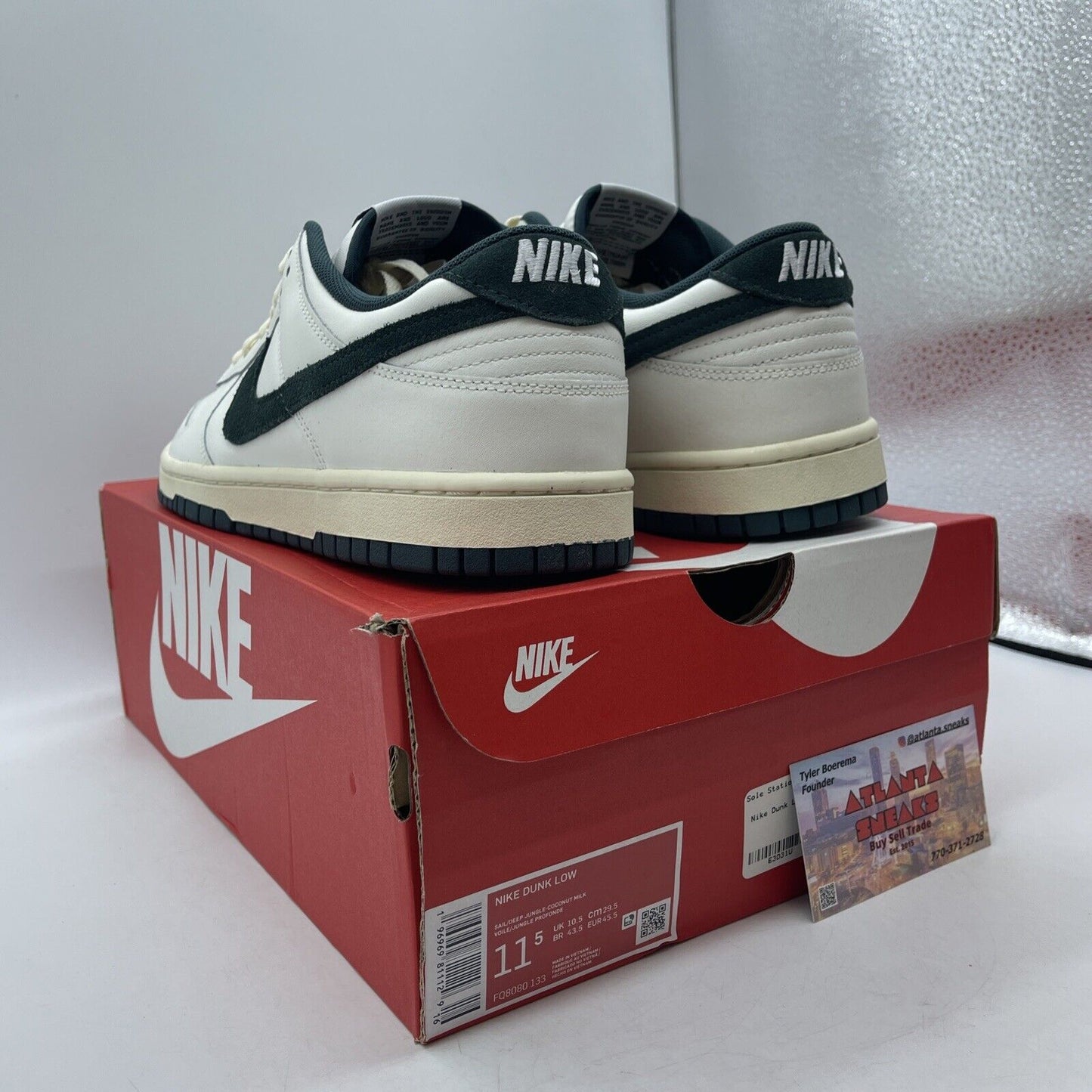 Size 11.5 - Nike Dunk Low Athletic Department - Deep Jungle Suede (FQ8080-133)