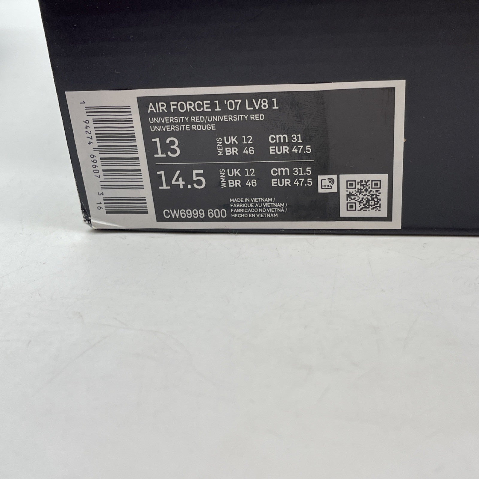 Size 13 - Nike Air Force 1 Low Triple Red Leather Suede (CW6999-600)