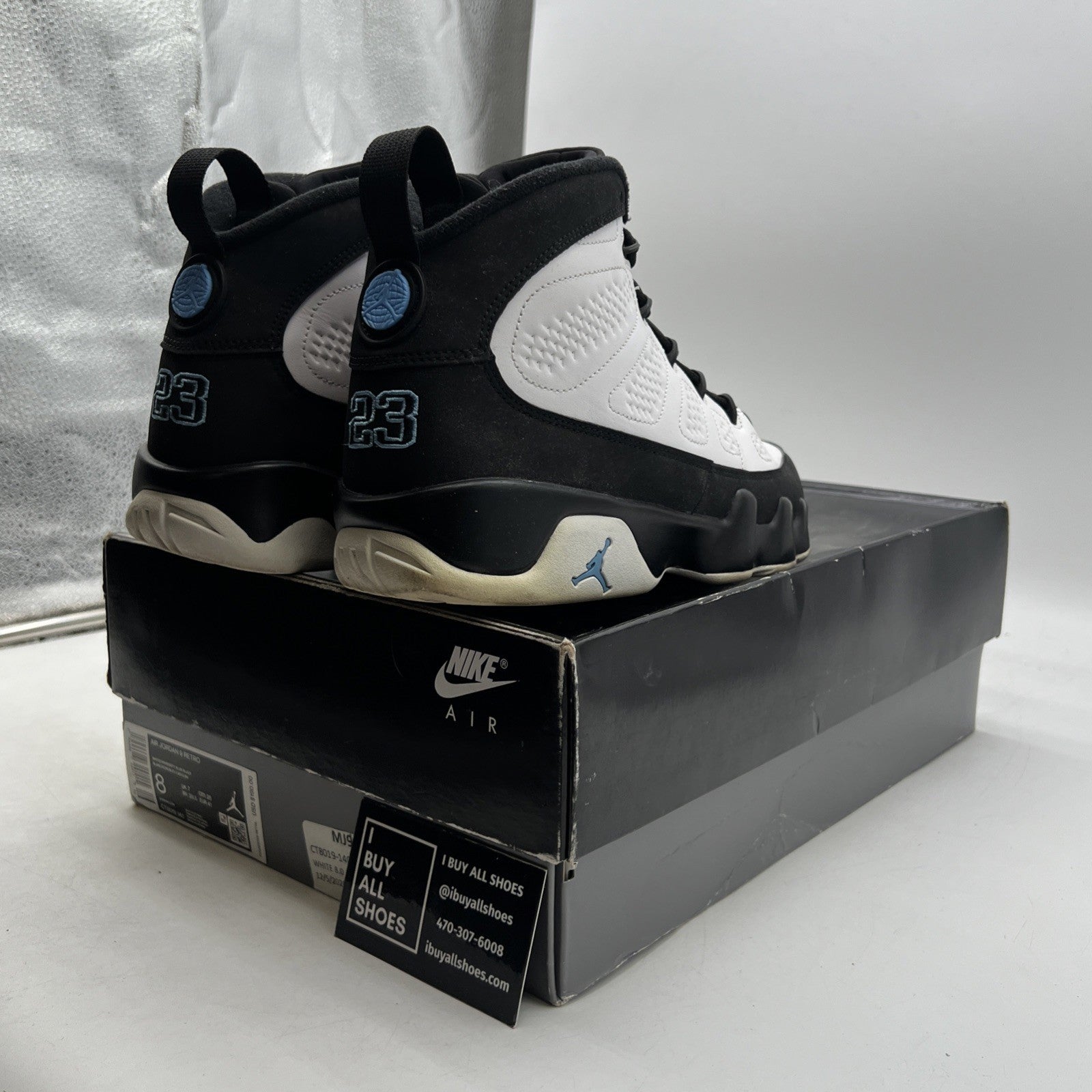 Size 8 - Air Jordan 9 Retro University Blue 2020 (CT8019-140)