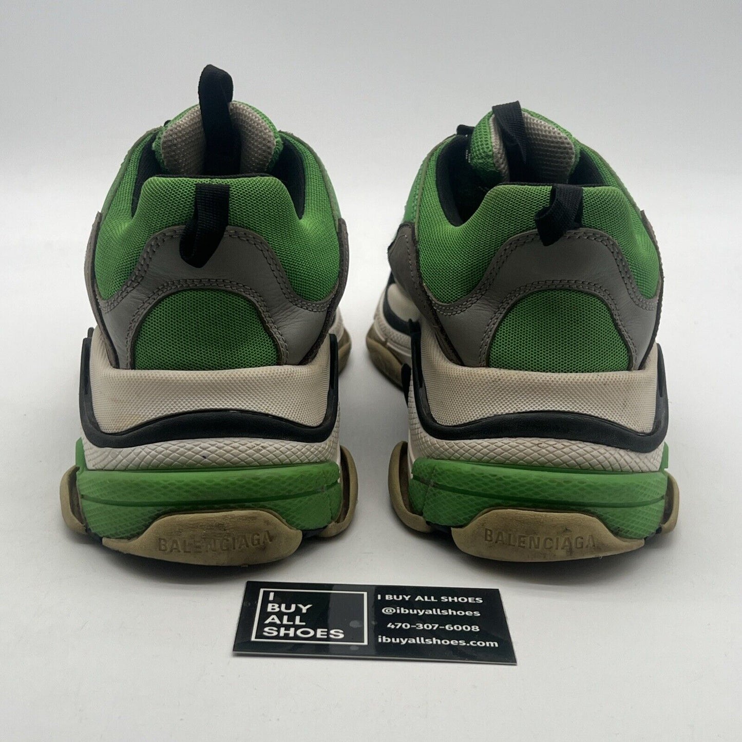 Size 12 - BALENCIAGA Low Cut Sneakers GRN 536737