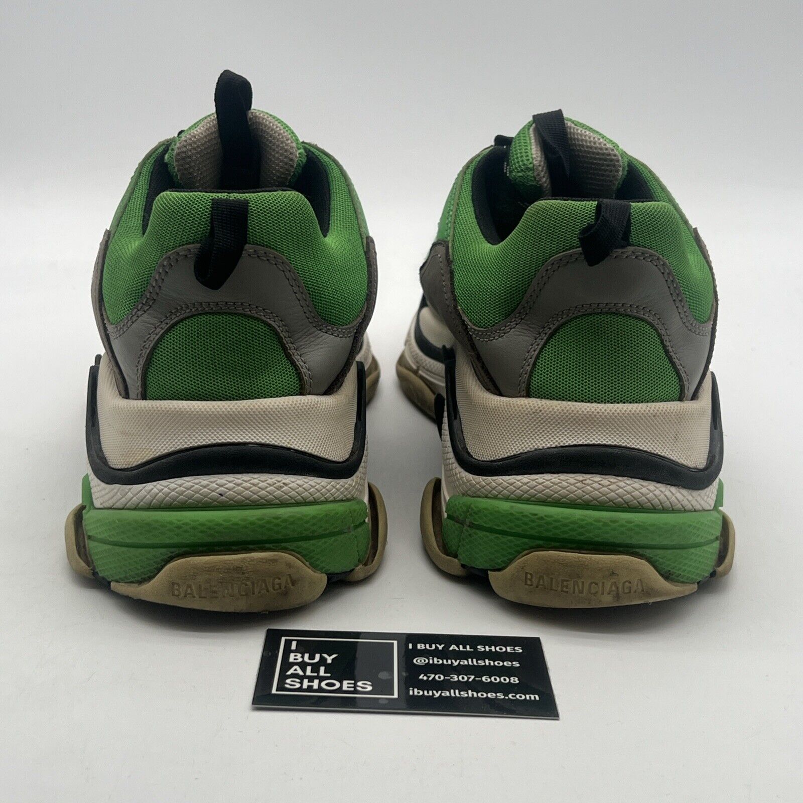 Size 12 - BALENCIAGA Low Cut Sneakers GRN 536737