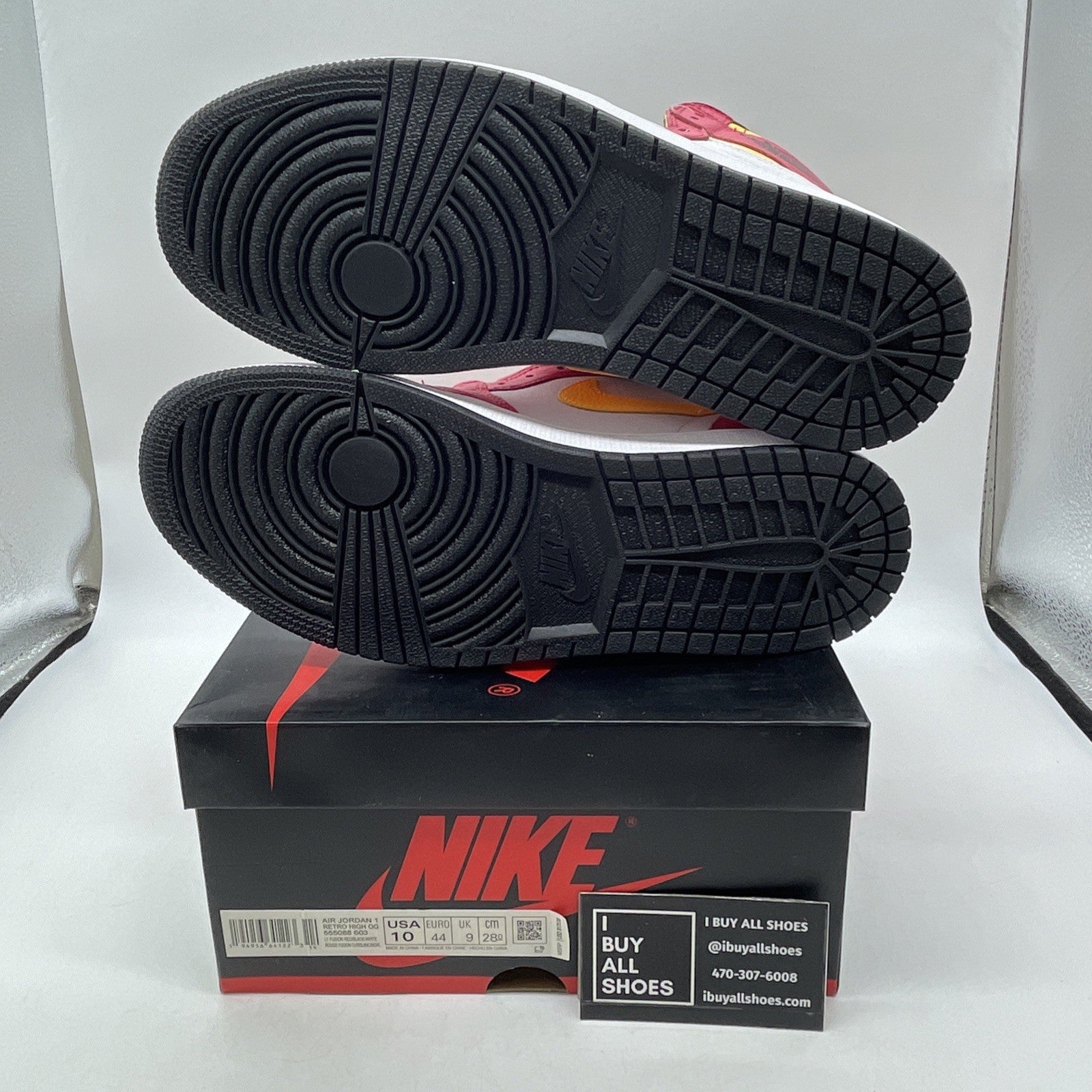 Size 10 - Air Jordan 1 Retro High OG Light Fusion Red 2021 (555088-603)