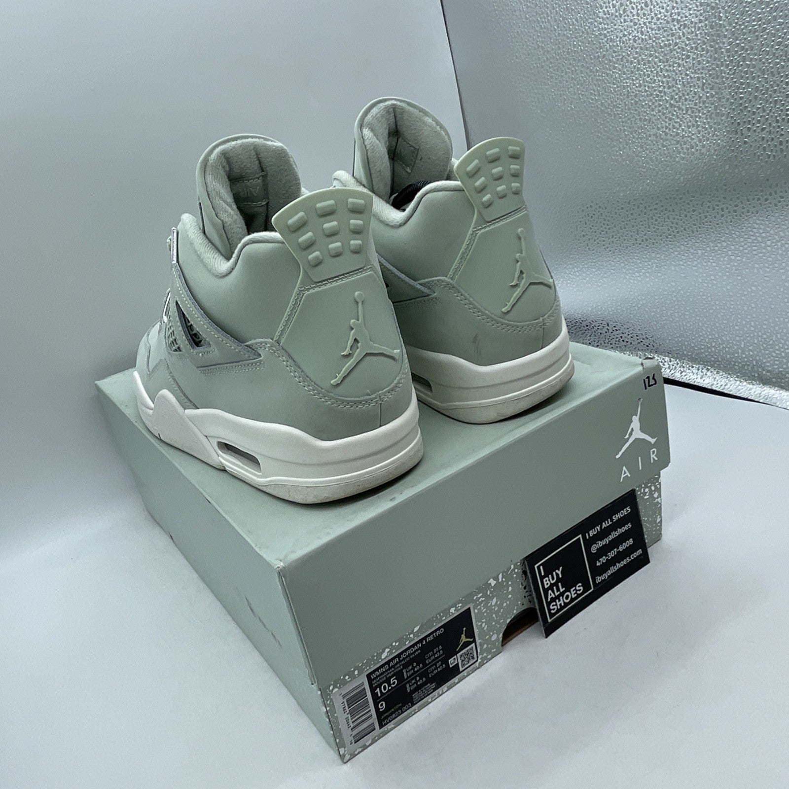 Size 10.5W - Air Jordan 4 Retro Abundance Seafoam (HV0823-003)
