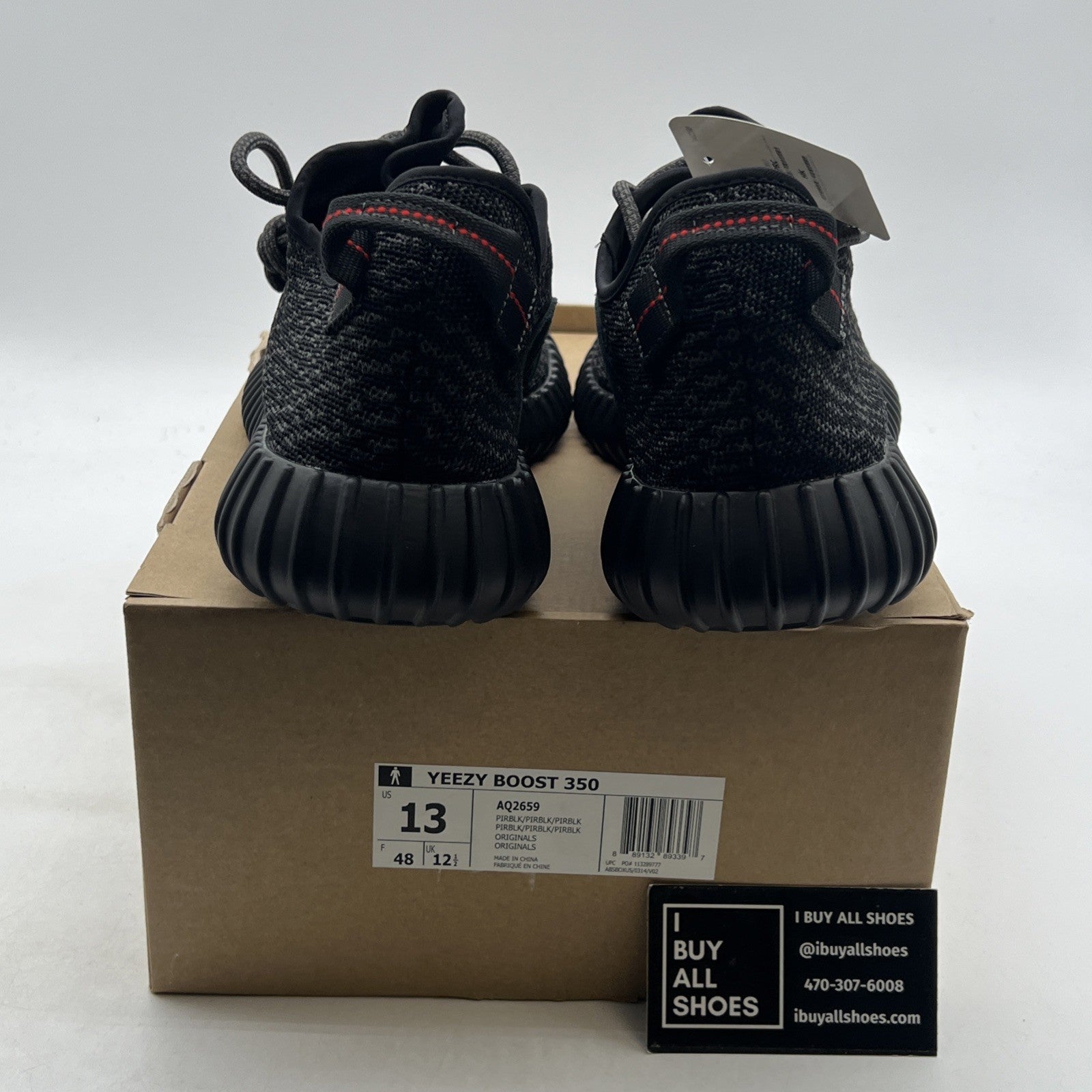 Size 13 - adidas Yeezy Boost 350 2015 Pirate Black (AQ2659)