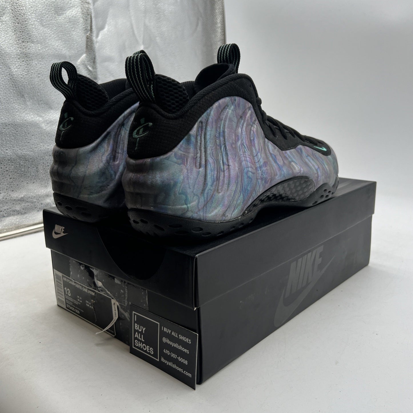 Size 13 - Nike Air Foamposite One Premium Abalone (575420-009)