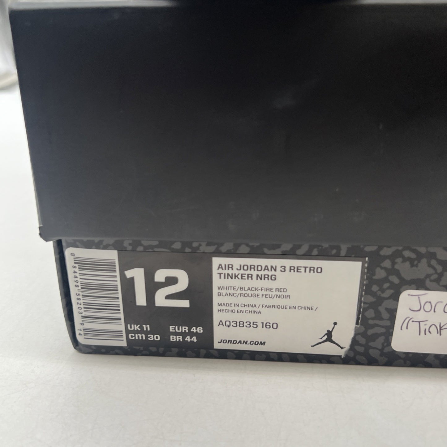 Size 12 - Air Jordan 3 Retro NRG Tinker 2018 (AQ3835-160)