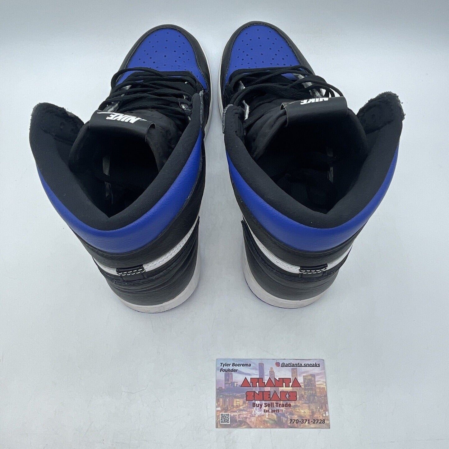 Size 9.5 - Jordan 1 Retro OG High Royal Toe Blue Black White (555088-041)