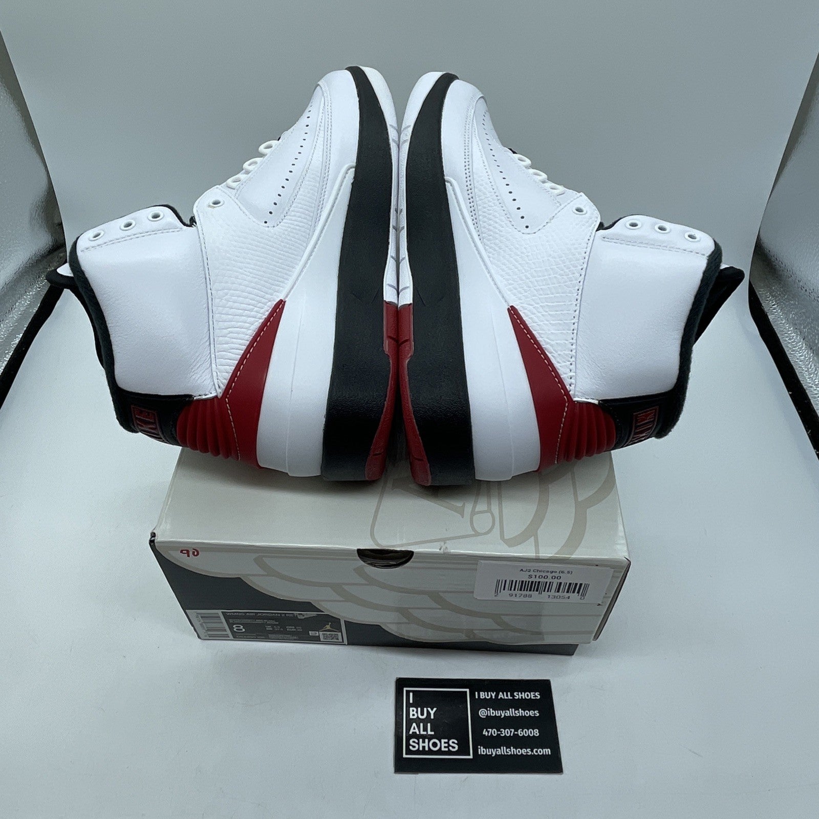 Size 8W - Air Jordan 2 Retro 2022 Chicago White Red Black Leather (DX4400-106)
