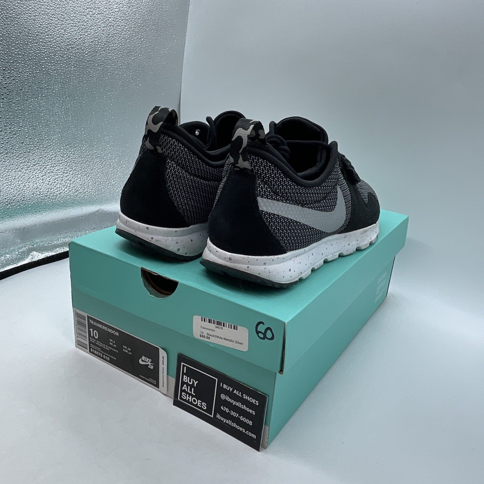 Size 10 - Nike SB Trainernedor Gray (616575-010)