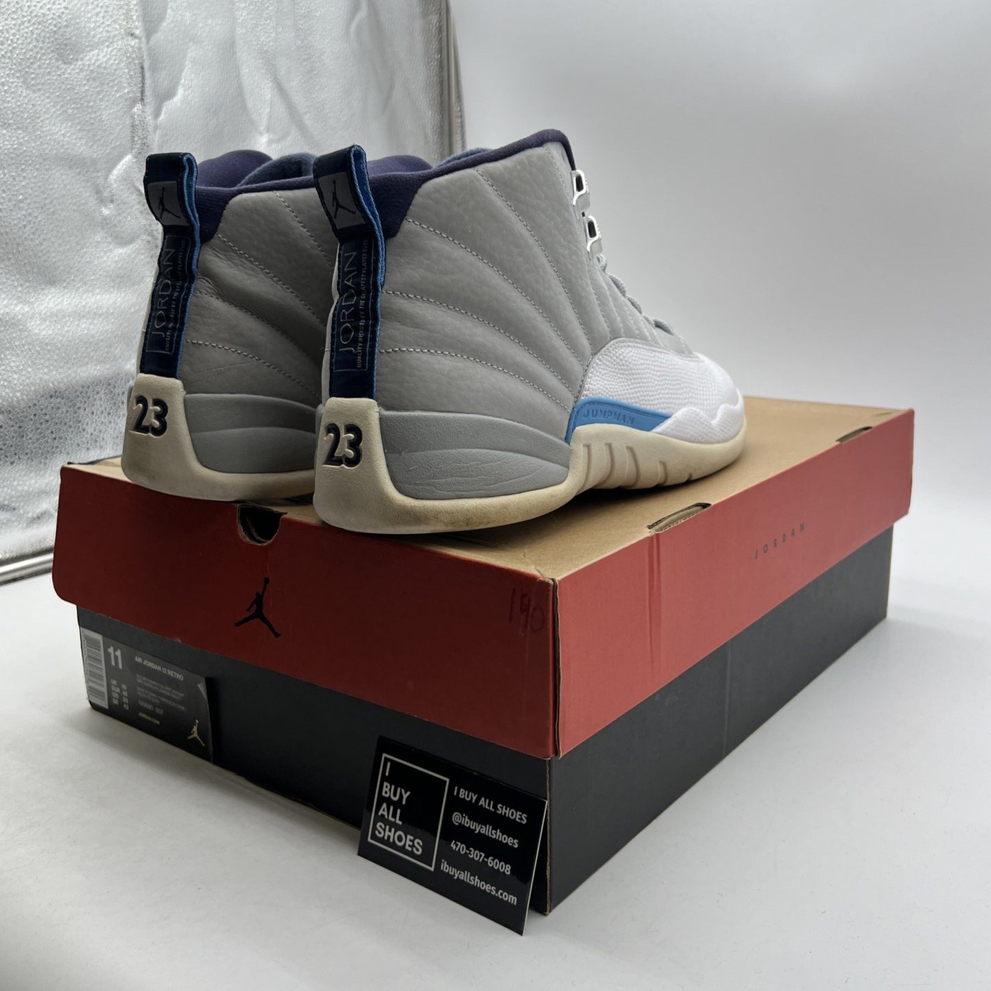 Size 11 - Air Jordan 12 Retro Grey University Blue (130690-007)