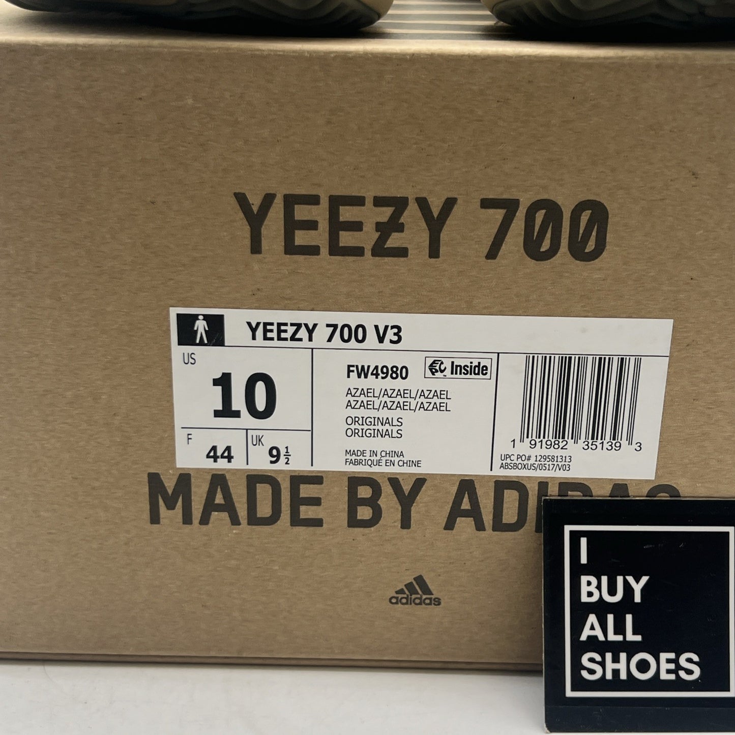 Size 10 - adidas Yeezy Boost 700 V3 Azael (FW4980)