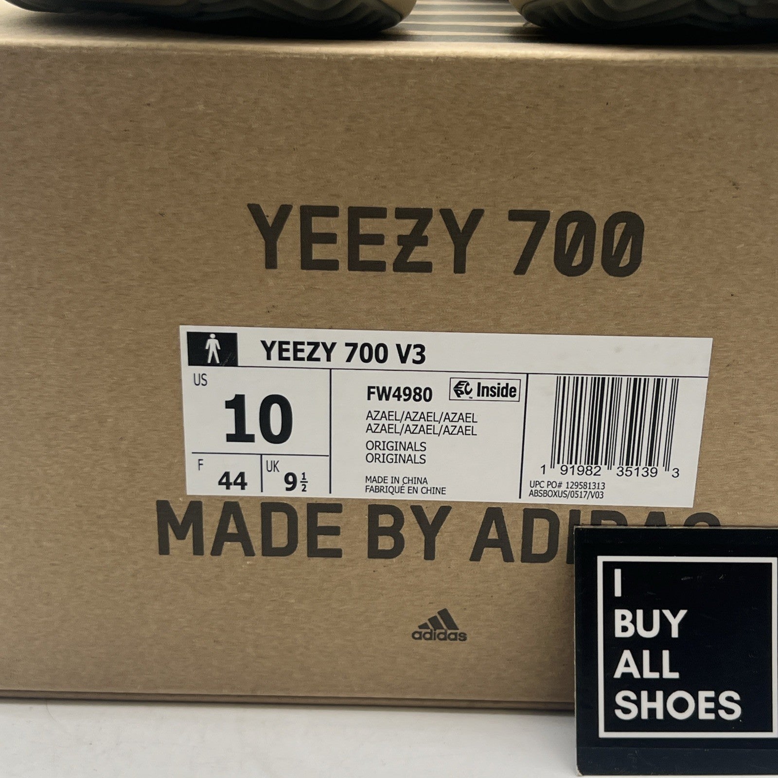 Size 10 - adidas Yeezy Boost 700 V3 Azael (FW4980)