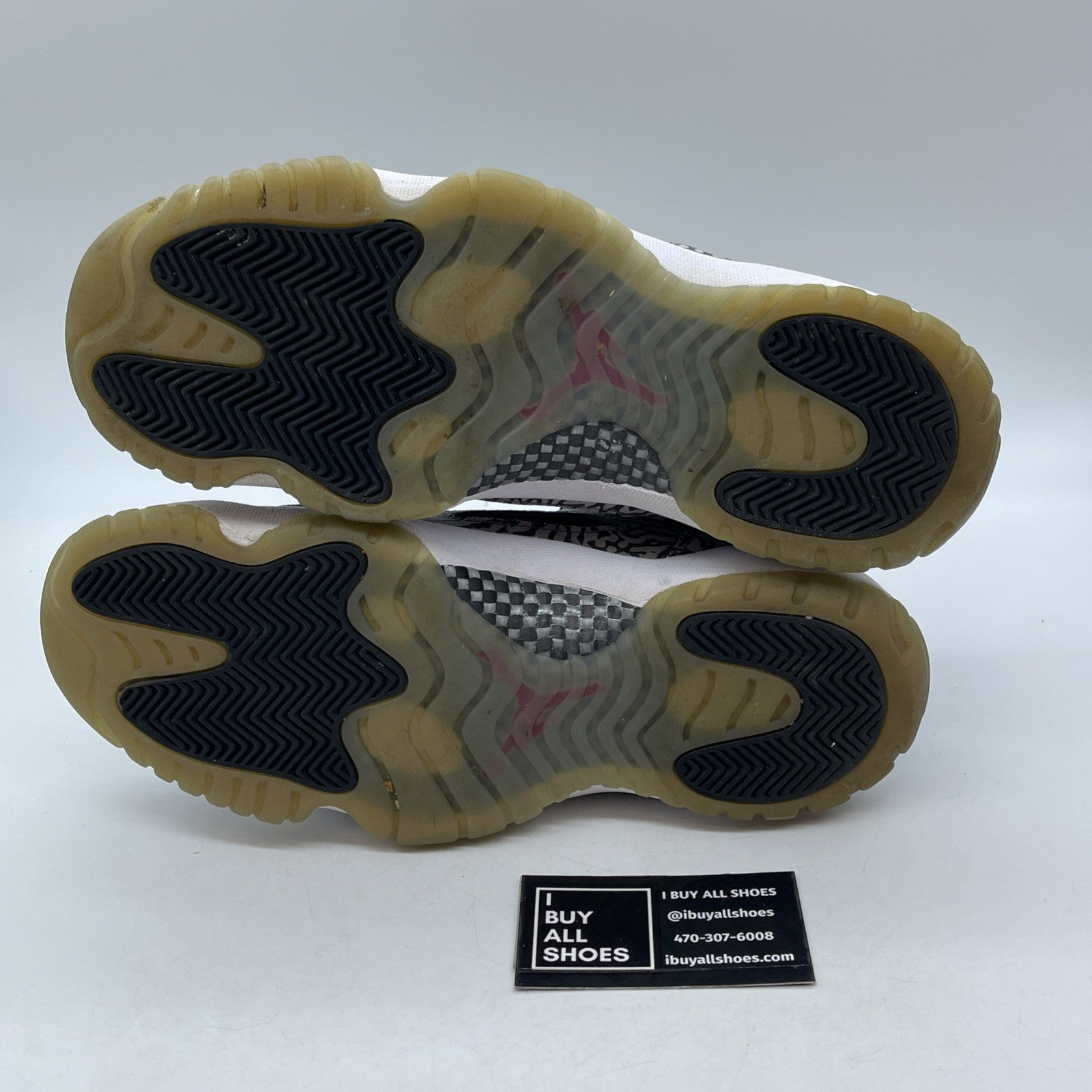 Size 9.5 - Air Jordan 11 Retro IE Low Black Cement Suede Leather (919712-006)