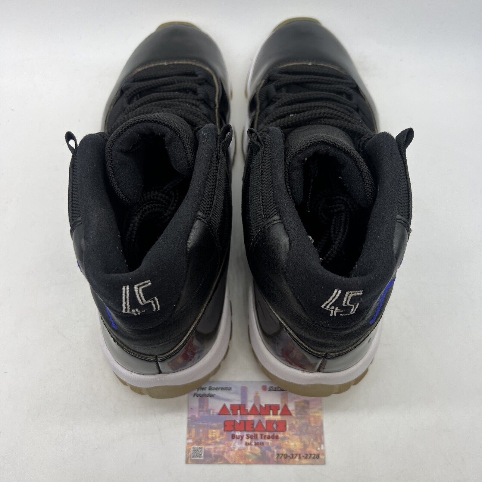 Size 10 - Jordan 11 Retro High Space Jam Black White (378037-003)