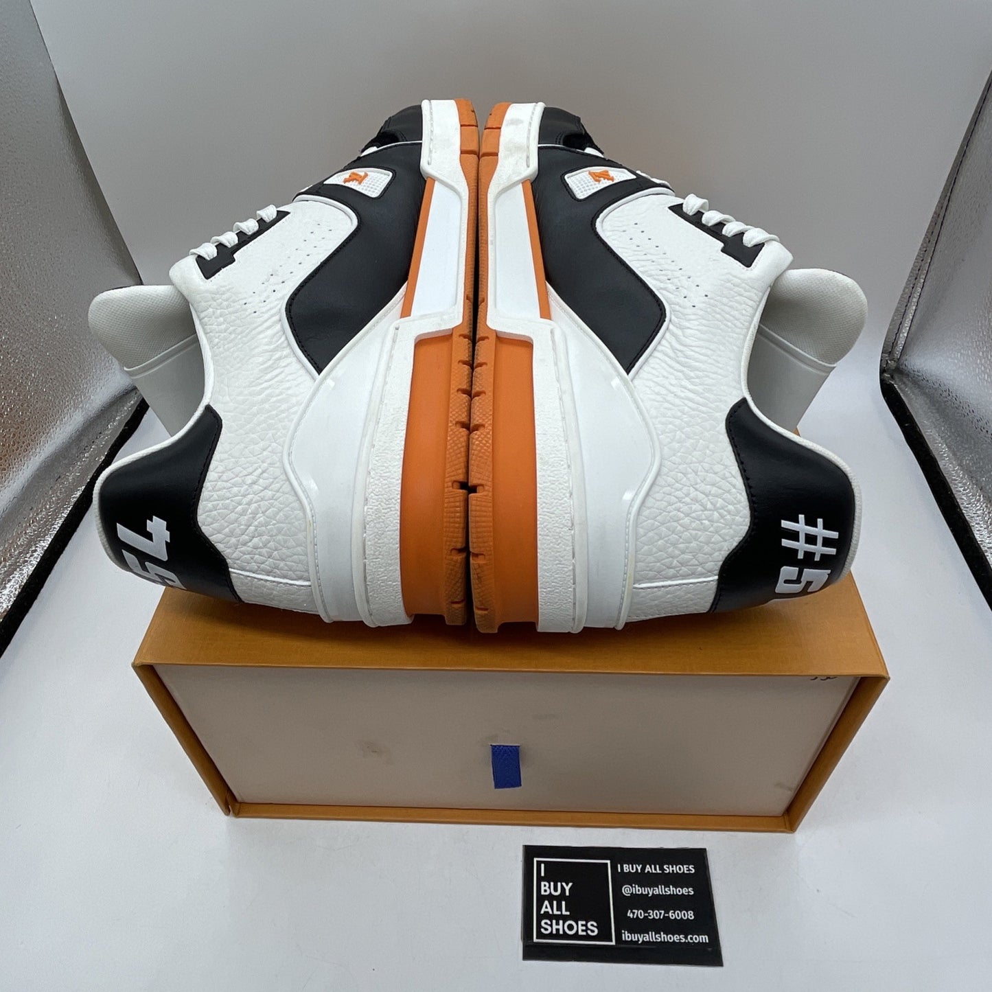 Size 11 LV - LOUIS VUITTON #54 Orange Black White