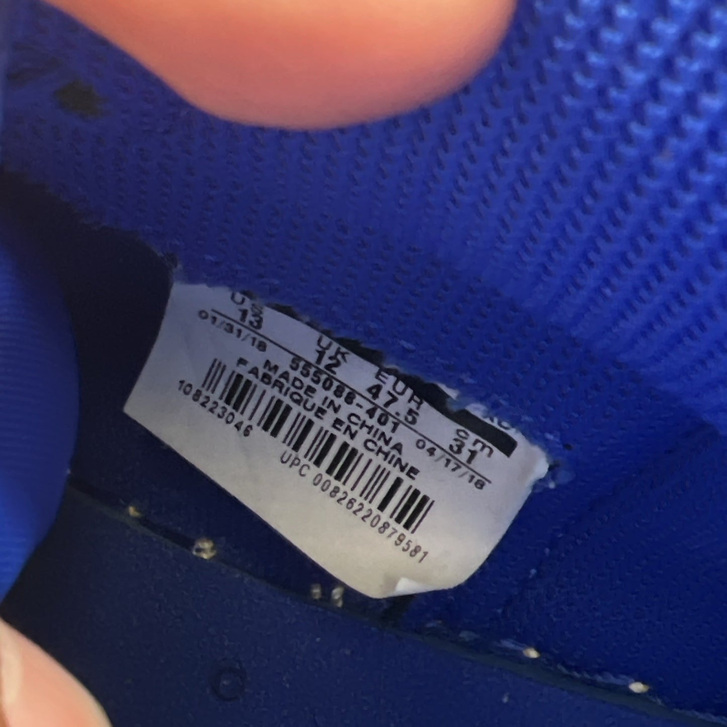 Size 13 - Air Jordan 1 Retro OG High Hyper Royal (555088-401)