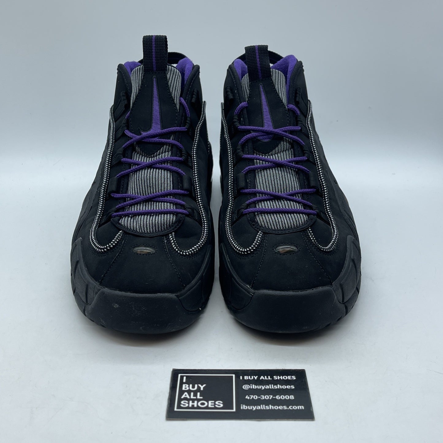 Size 13 - Nike Air Max Penny Phoenix Suns Purple Black Suede (311089-002)