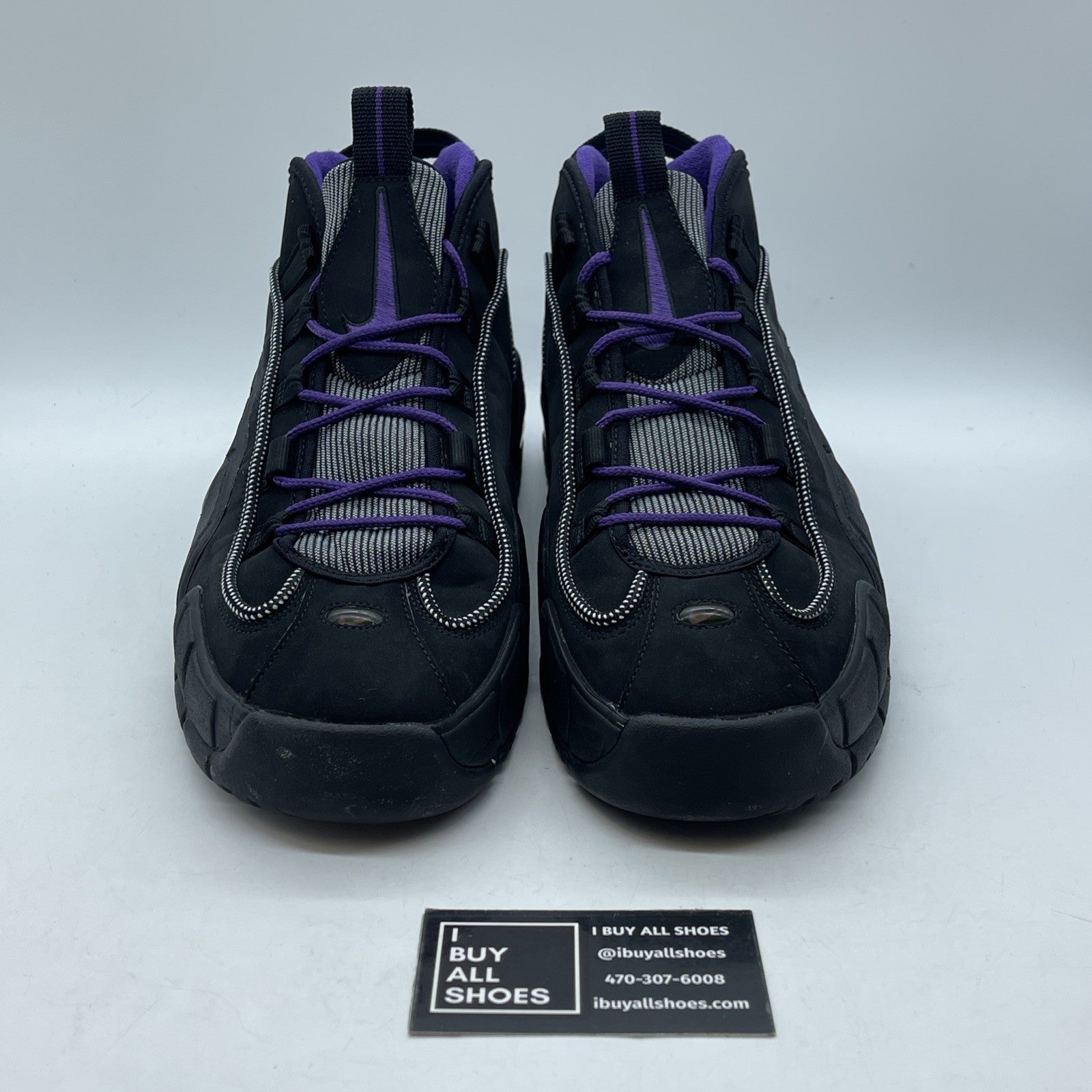Size 13 - Nike Air Max Penny Phoenix Suns Purple Black Suede (311089-002)