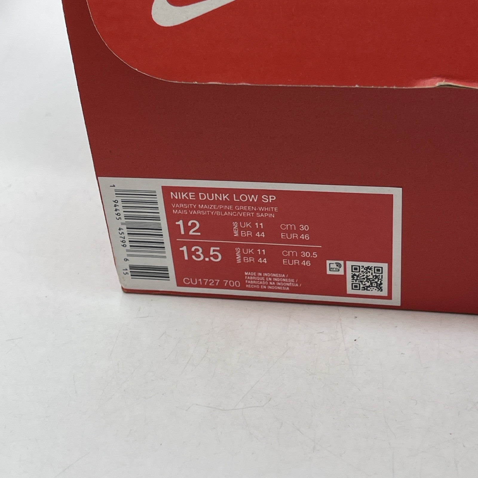 Size 12 - Nike Dunk SP 2020 Low Brazil (CU1727-700)