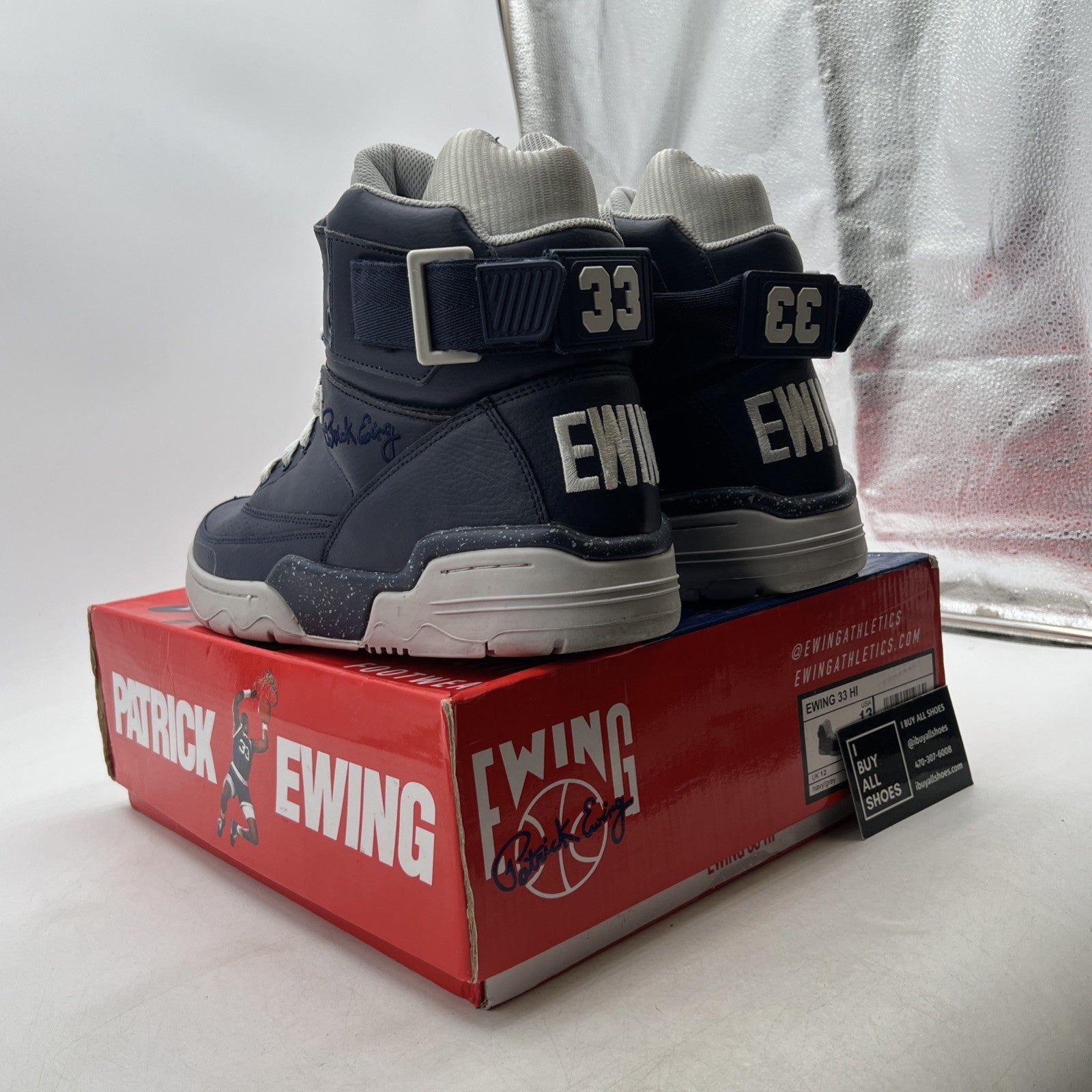 Size 13 - EWING ATHLETICS 33 HI - Navy/Grey (1BM00149-124)